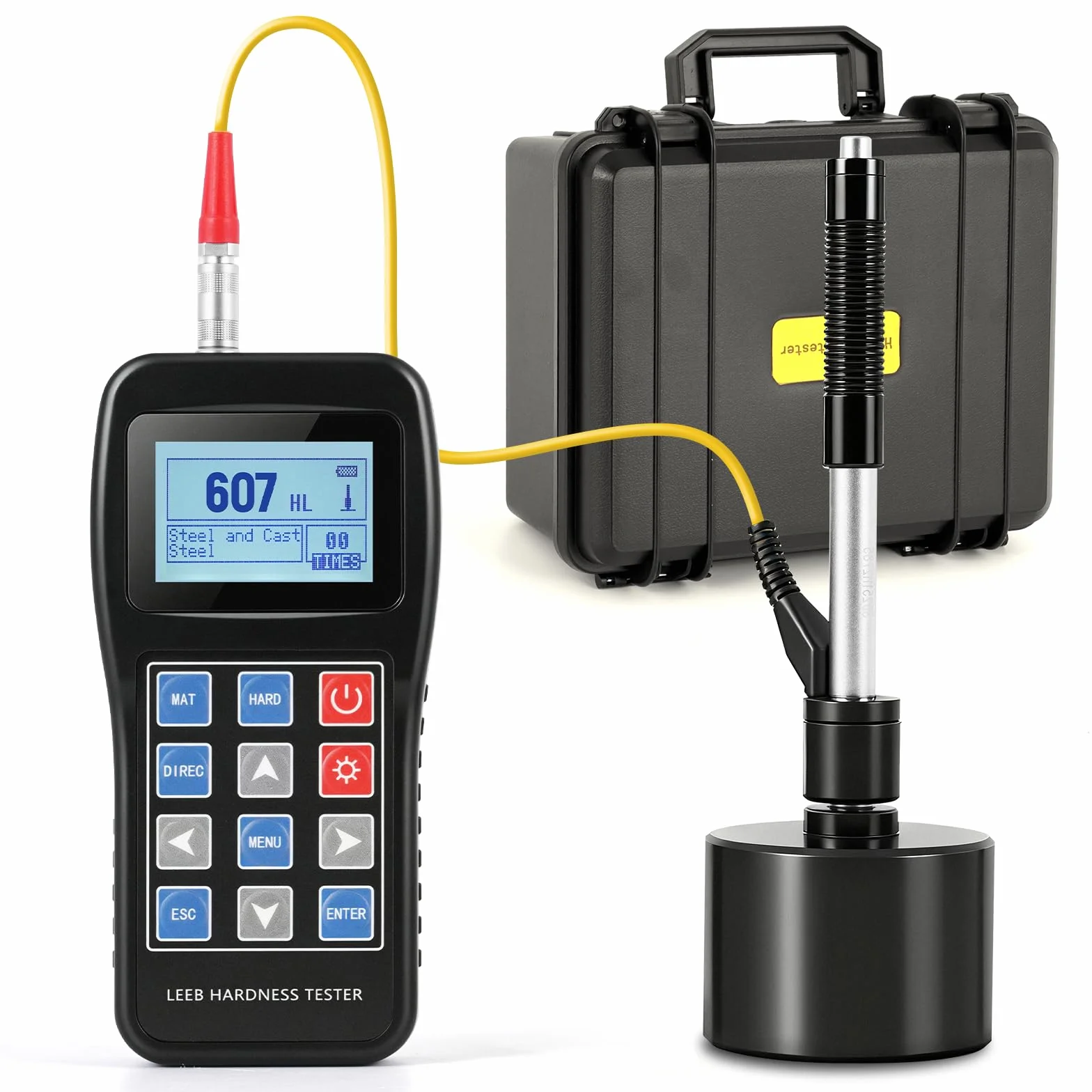 Durómetro Leeb para Metales 170～960 HL Bloque Calibración Multiescala HL HB HRB HRC HV HS Taller Industrial