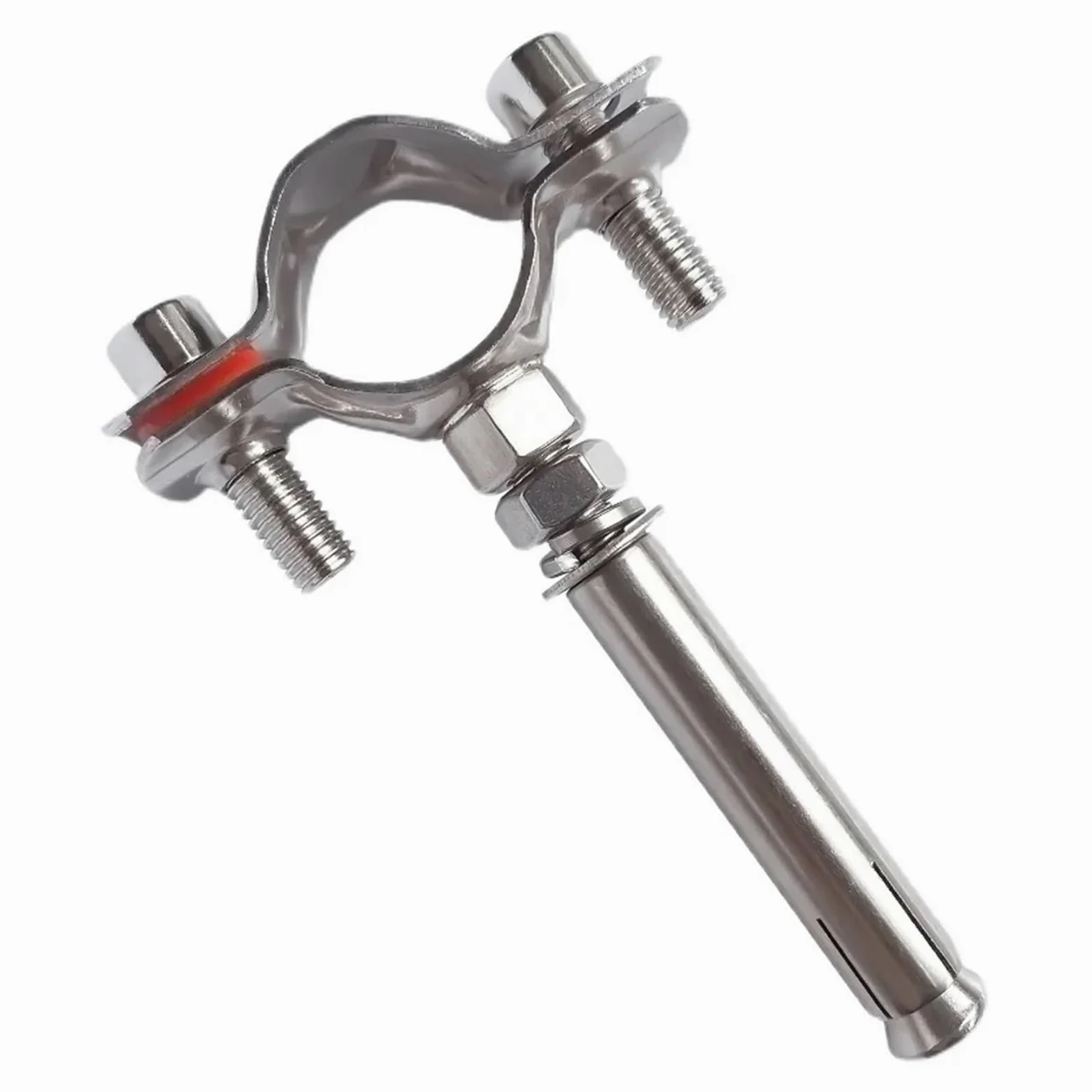 1 pieza de 15-159 mm, tornillo de expansión de aro de tuerca de acero inoxidable 304, abrazadera de manguera redonda, abrazadera de tubo de suspensión, accesorio de tubería, sujetador PPR/PVC(150-159m