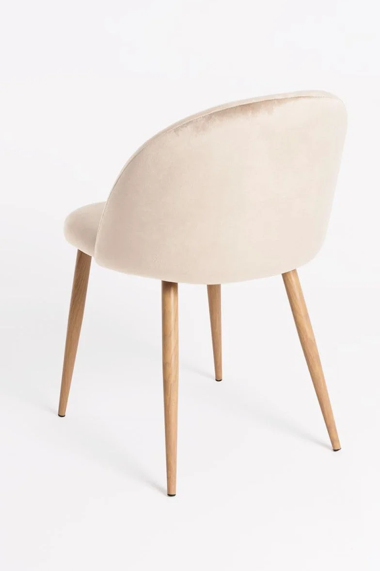 Regalos Miguel - Packs Sillas Comedor - Pack 4 Sillas Vint Terciopelo - Beige