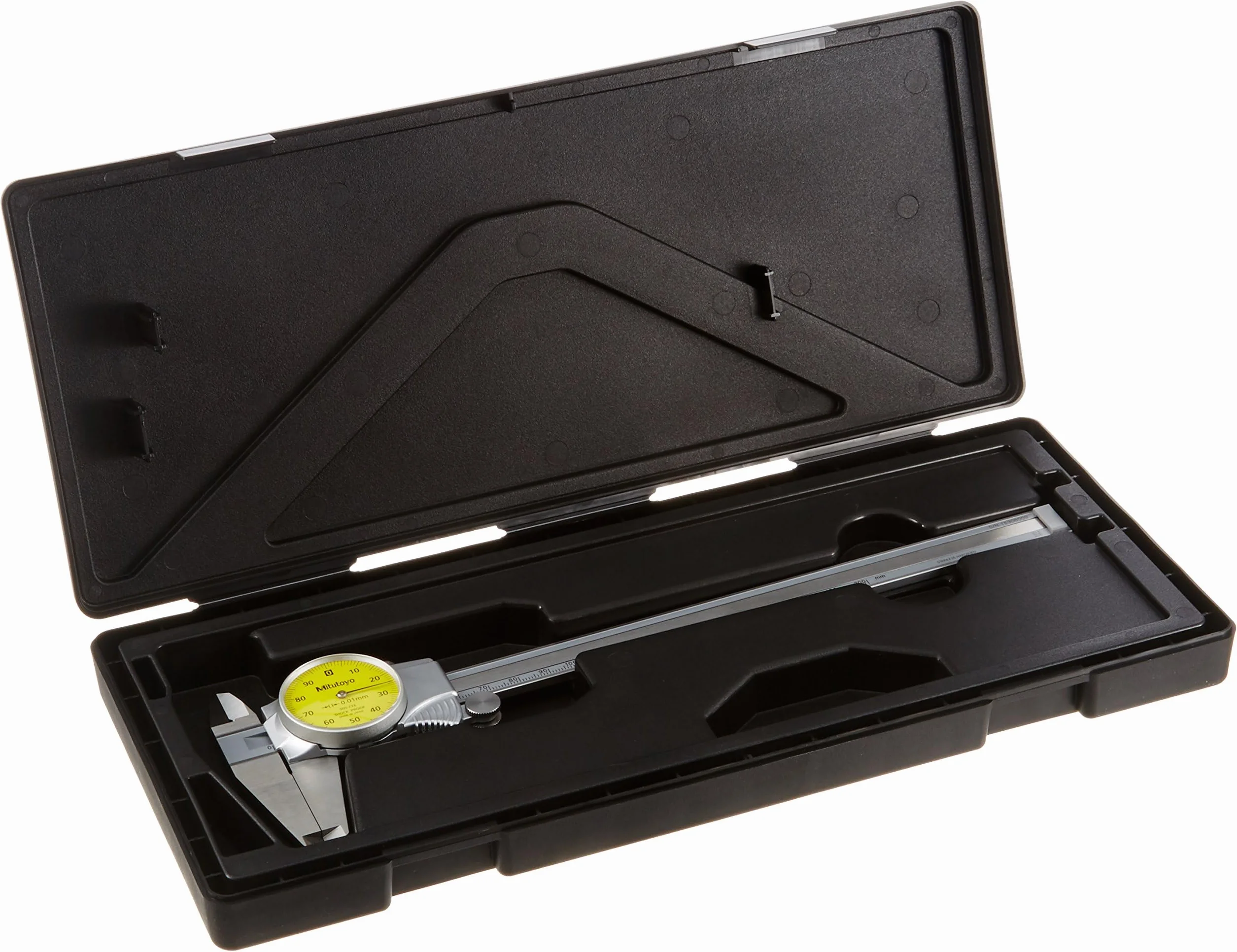 Mitutoyo 505 – 733 serie 505 Dial Pinzas, 0,03 mm Exactitud, 1 mm Gama por Rev, 0 Mm-200 mm gama