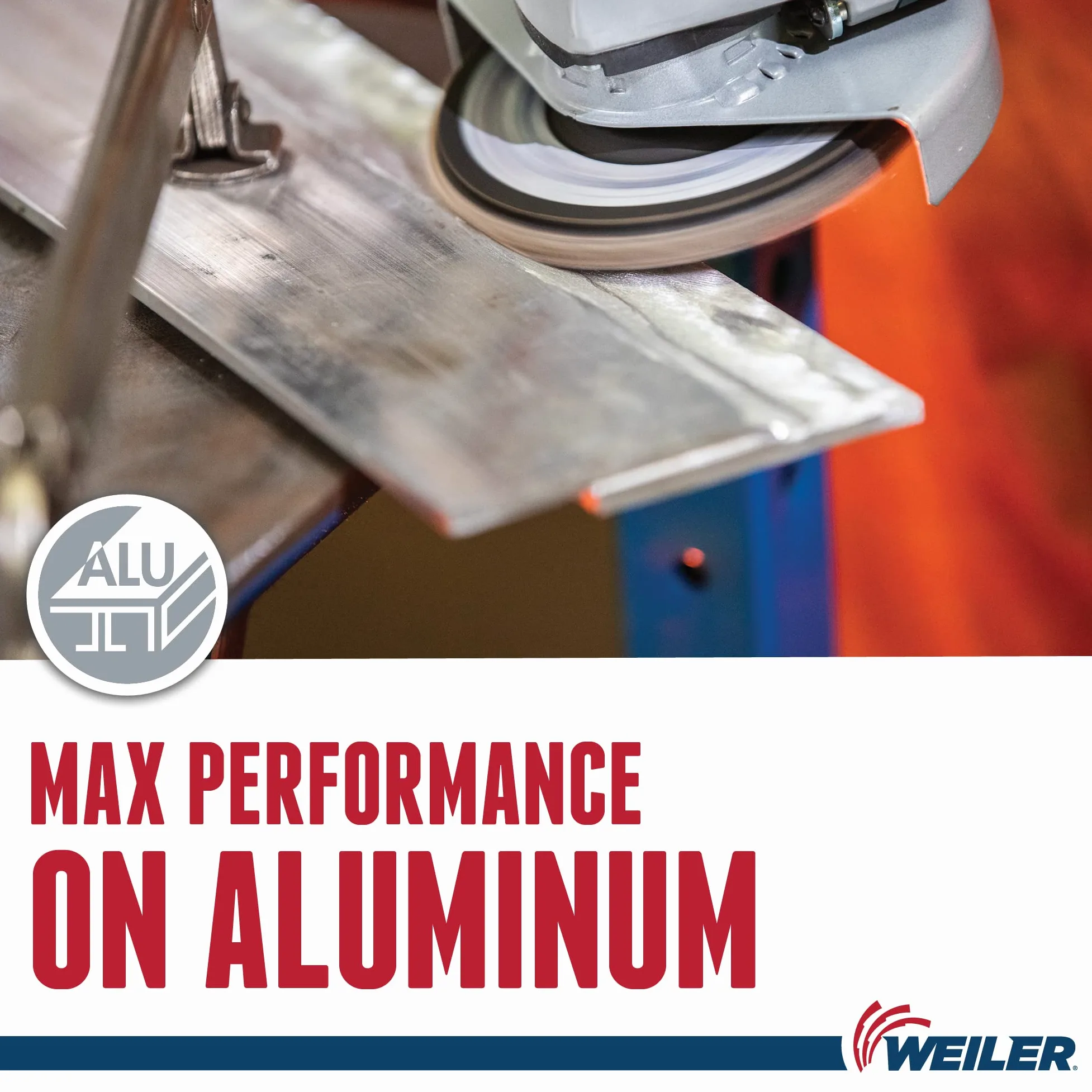 Weiler 51253 - Disco de aluminio con aleta (10 unidades, 4-1/2", plano (TY27), respaldo fenólico, 60 Z, agujero de eje de 7/8" (paquete de 10)