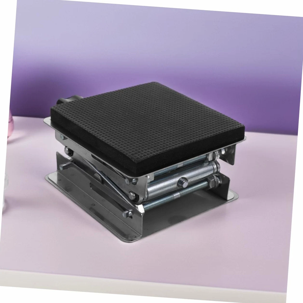 iplusmile 15kg Mesa Elevadora de Laboratorio de Acero Inoxidable Plataforma Ajustable de Gato Elevador de Tijera Rango de Capacidad para Uso Laboratorio