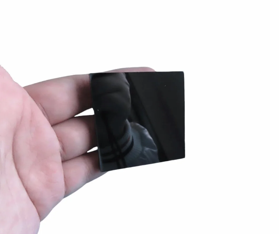 Hoja de cerámica de carburo de silicio de alto rendimiento: placa de Si-C duradera pulida de un solo/doble lado 1 pieza(Single Side Polishedx50x50x5mm)
