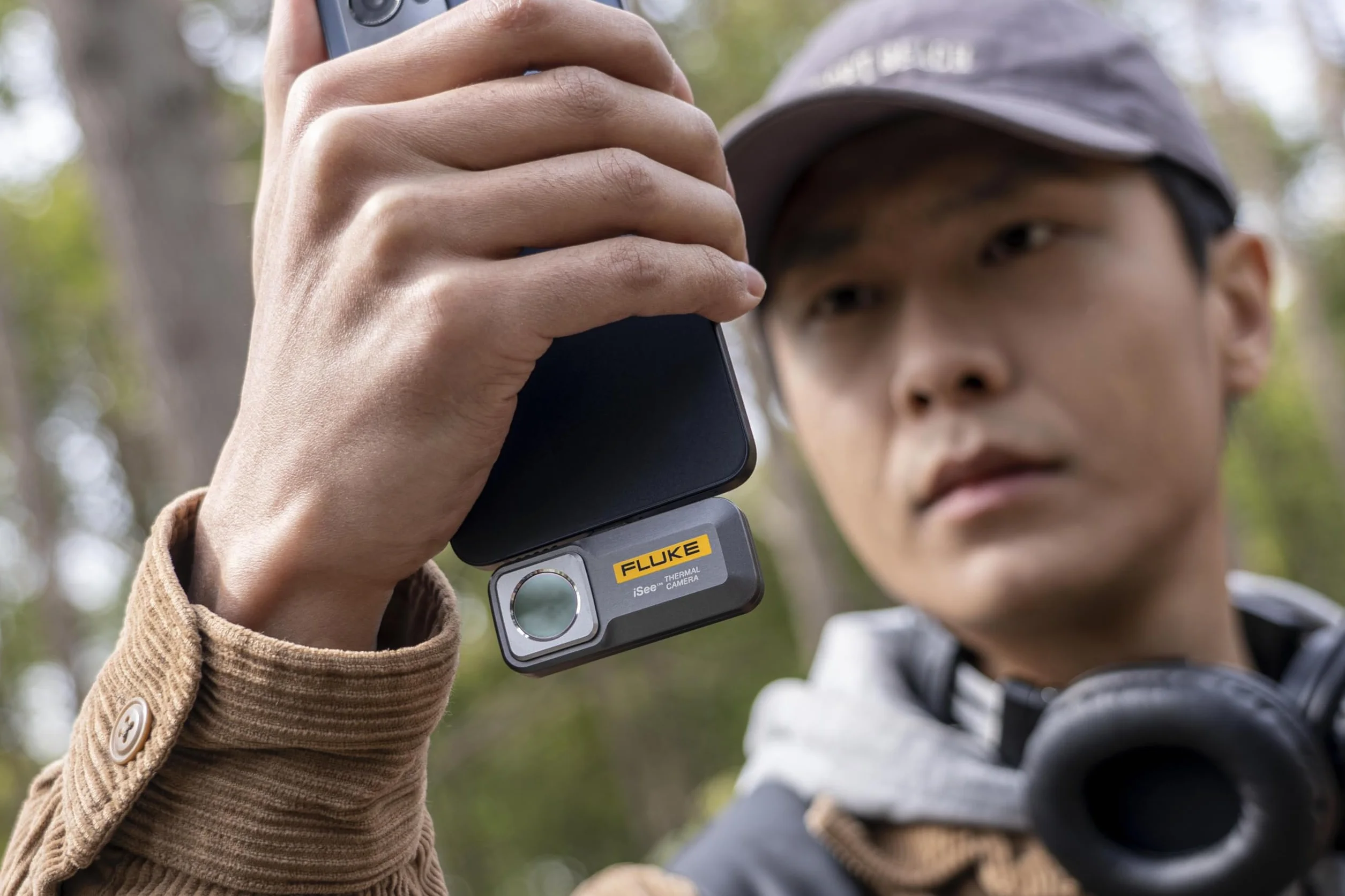 Fluke TC01A 25Hz - iSee Cámara térmica móvil para Smartphones Android, Rango de Temperatura de hasta 1200°F