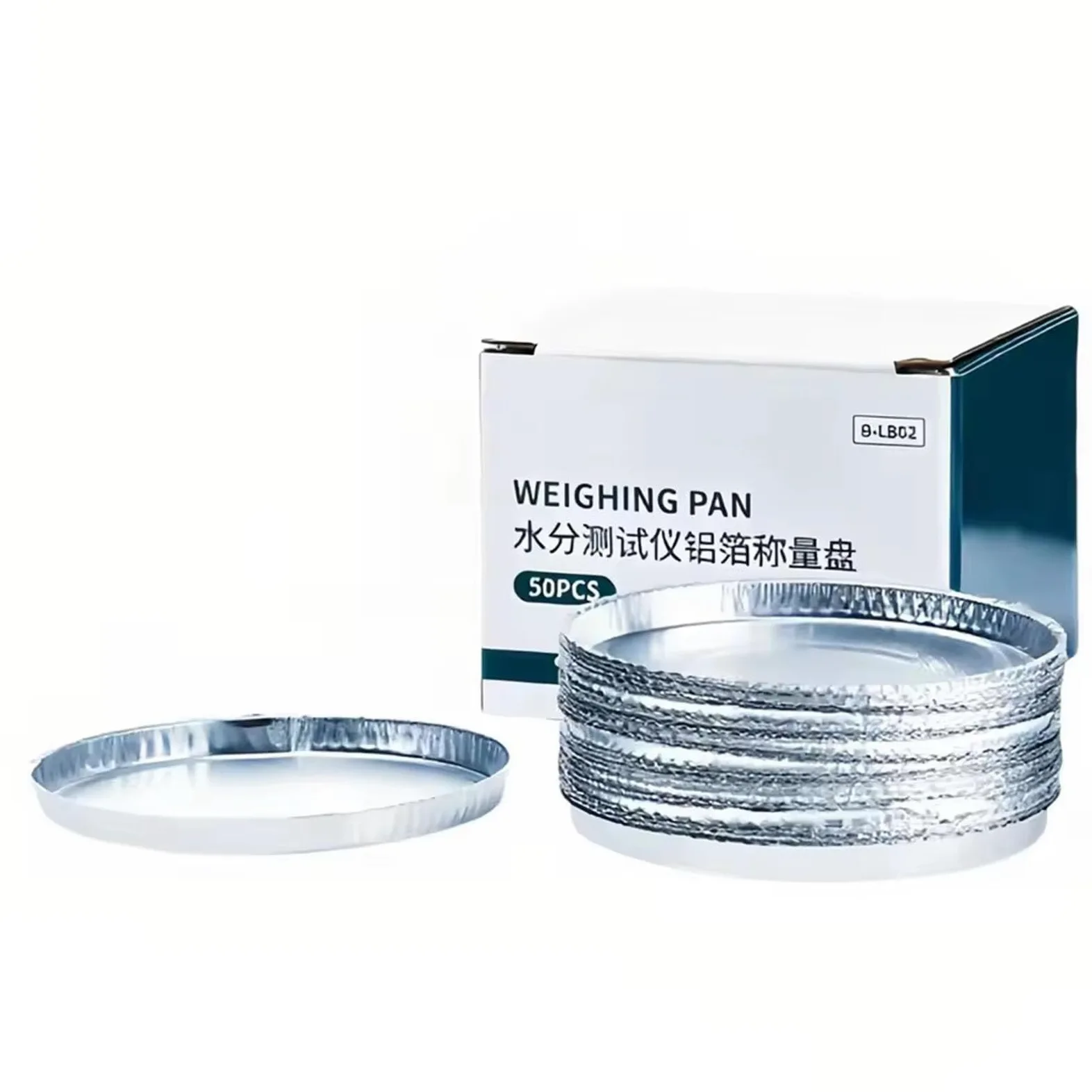 Bandeja De Pesaje De Papel De Aluminio para Laboratorio, Analizador De Humedad, Bandeja De Muestra Desechable, Diámetro 90 MM, 50 Unidades/Caja,250