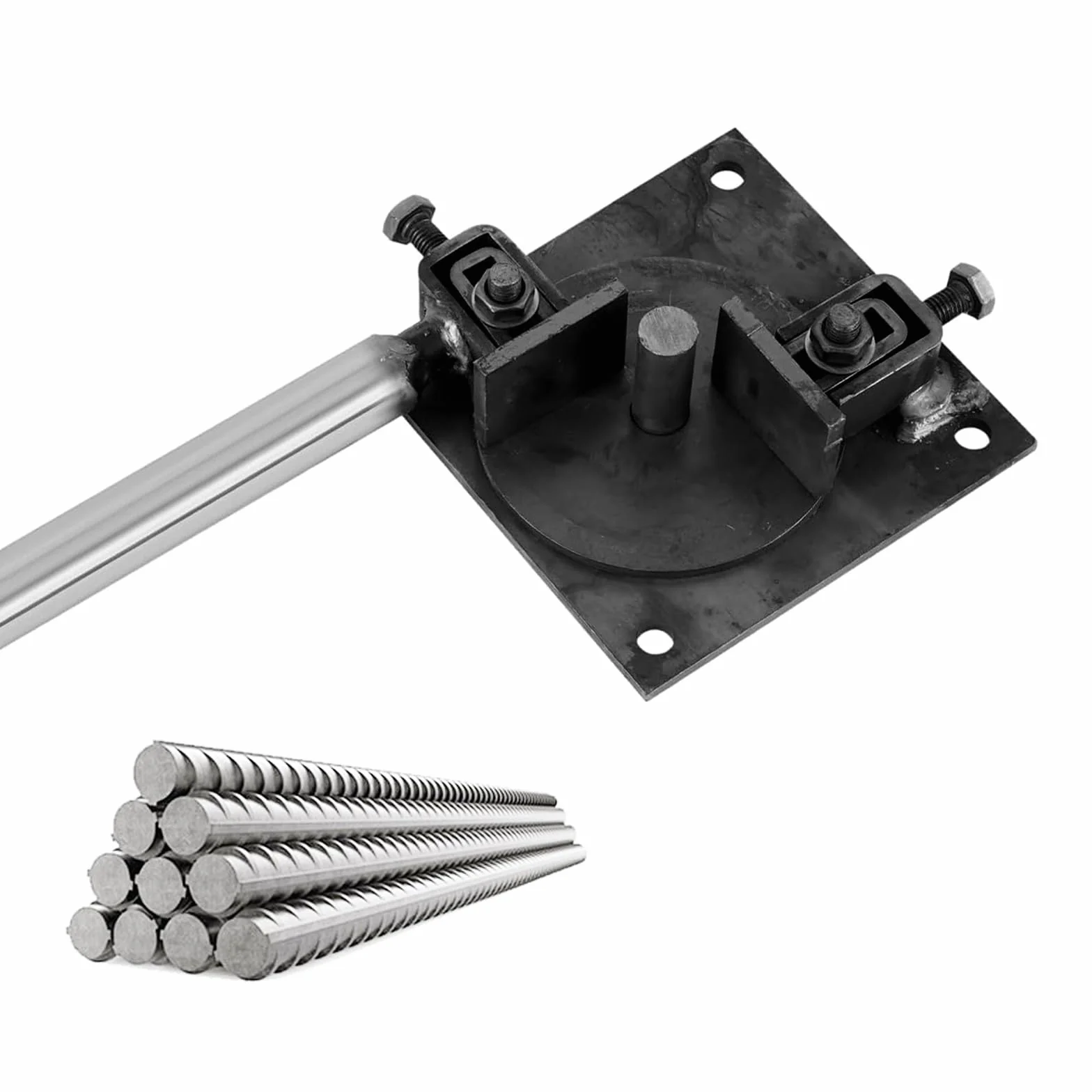 Dobladora Manual, Dobladora de Varilla de 1-14mm Dobladora de Hierro Manual, Dobladora Manual de Barras de Refuerzo para Acero Redondo de Refuerzo, Hierro Plano y Otros Metales