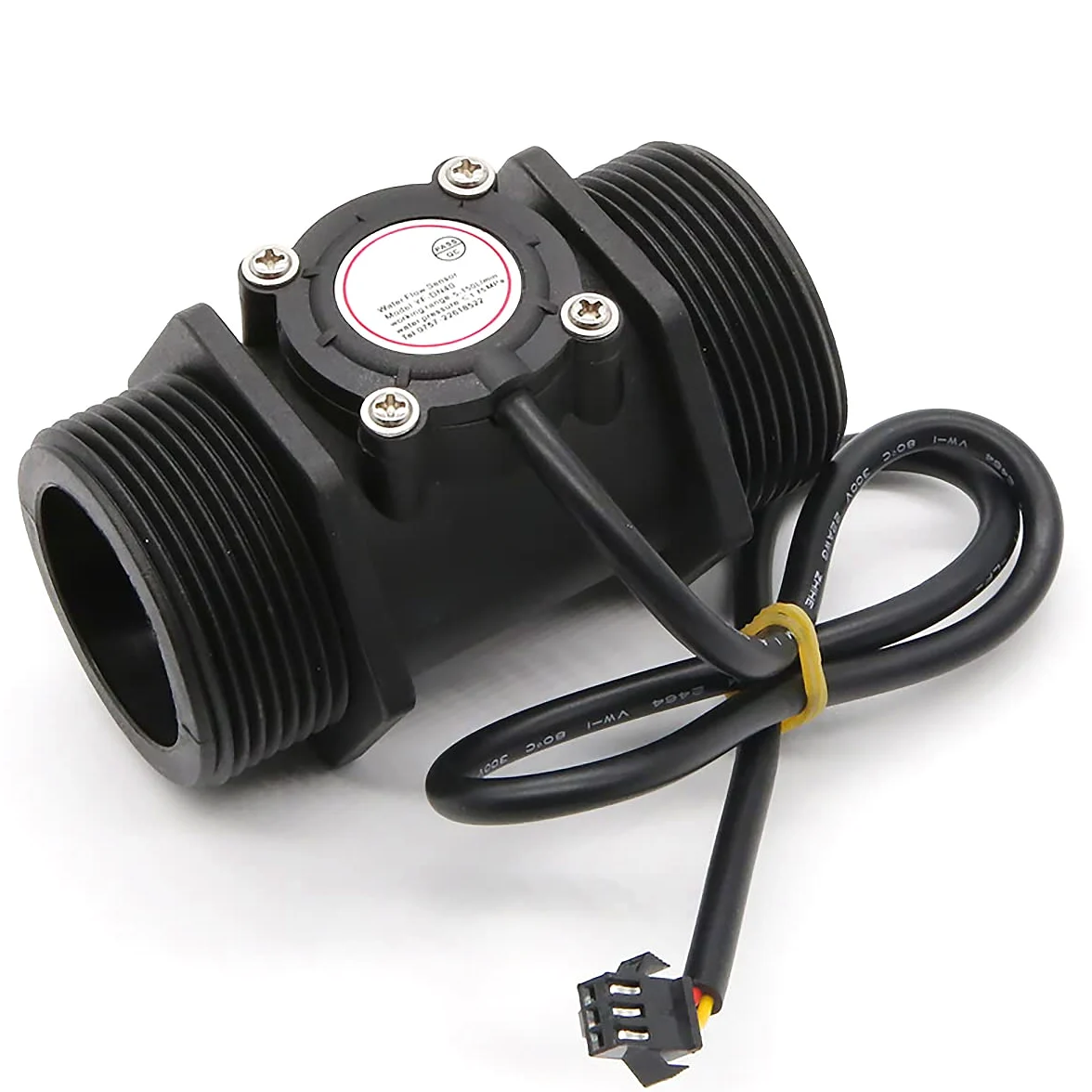 Sensor de flujo de agua, 2 sensores de efecto Hall de 2 pulgadas, contador de caudalímetro de bajo metro, sensor de control de agua, interruptor de flujo de agua, interruptor de sensor de alta