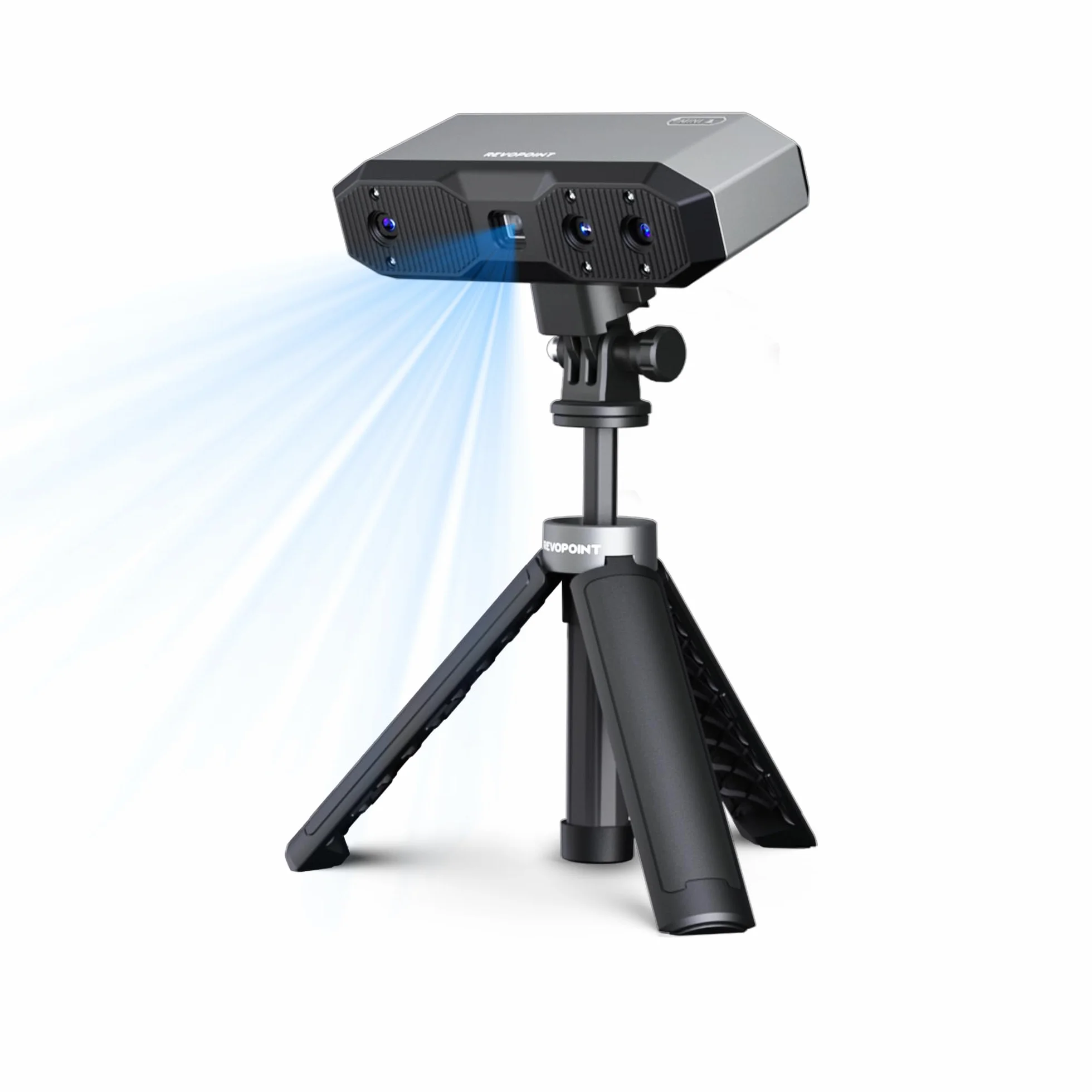 Revopoint MINI 2 Portátil Escáner 3D para Impresión 3D, Precisión 0,02mm, Escaneo Rápido 16 fps, Luz Azul Industrial, Escáner de Color Modelo 3D para Dental, Joyería y Objetos Pequeños, Estándar
