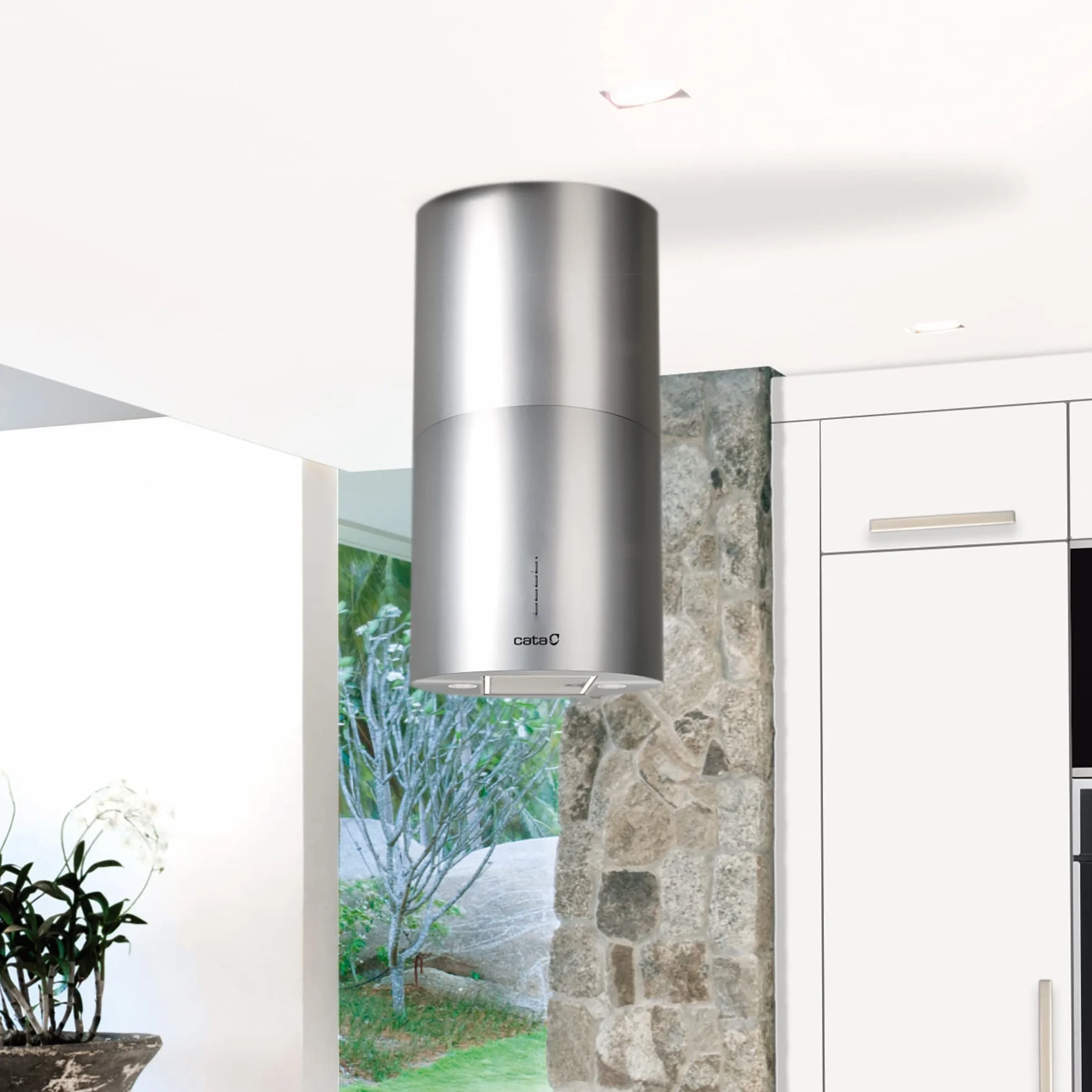 CATA Campana extractora Isla Faro X 800m3/h 340m3/h Acero Inoxidable 2 Velocidades