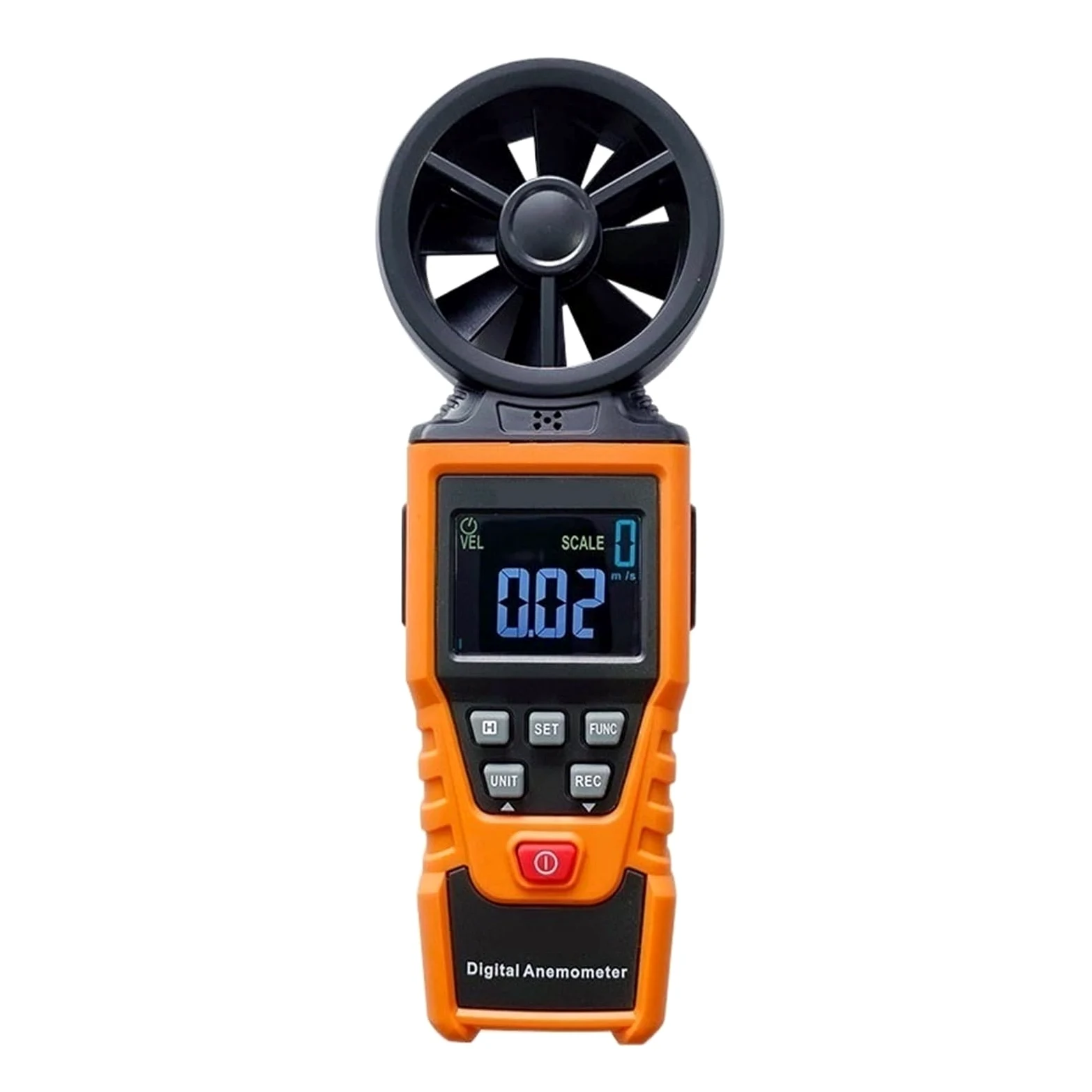 Anemómetro Medidor CFM De Velocidad Del Viento Digital Mano Prueba Medir El Flujo Aire Con Retroiluminación Mediciones Precisas Versátiles(BSD-340A)