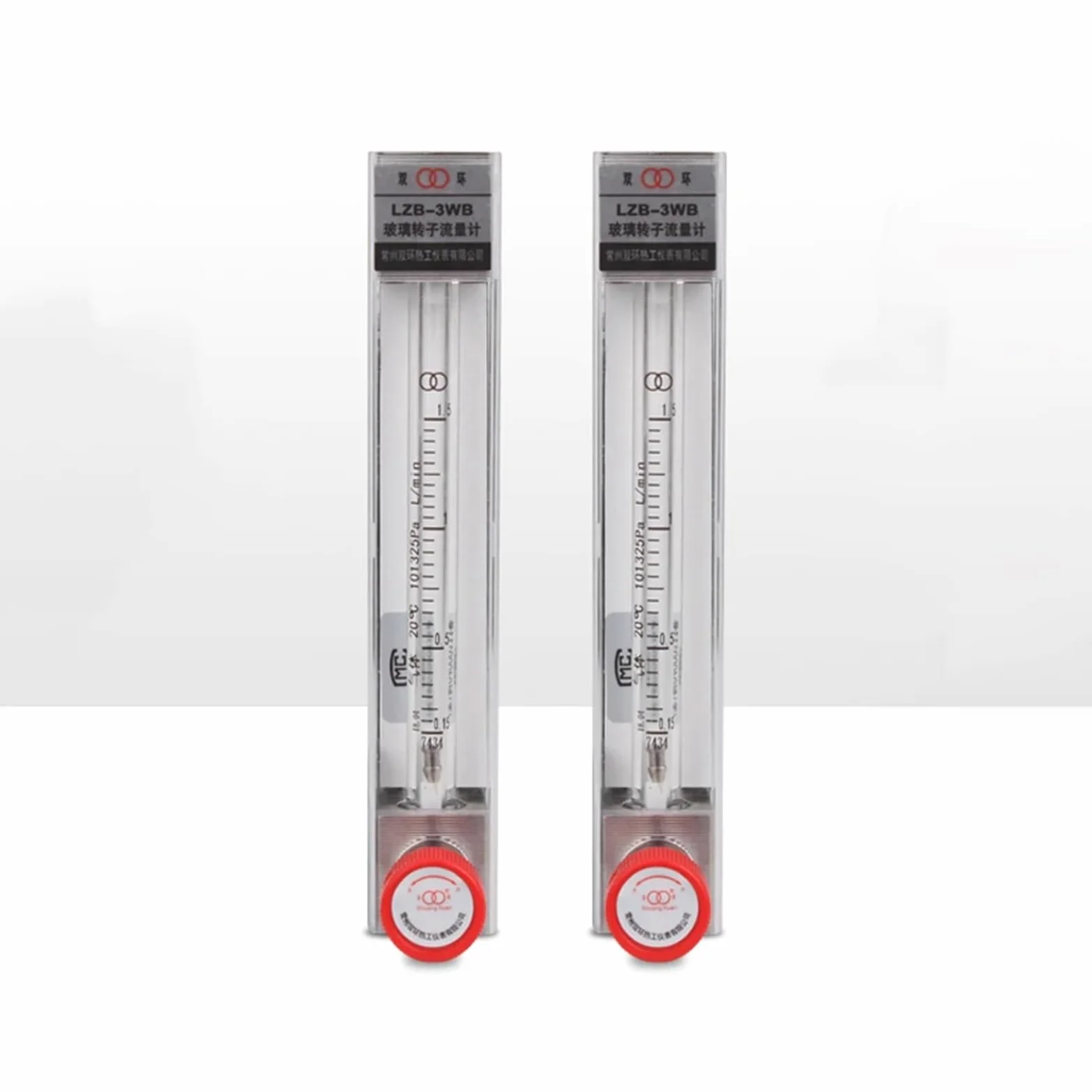 Medidor de caudal de aire y gas de panel LZB rotámetro con válvula de control(Liquid,0.1-1LPM)