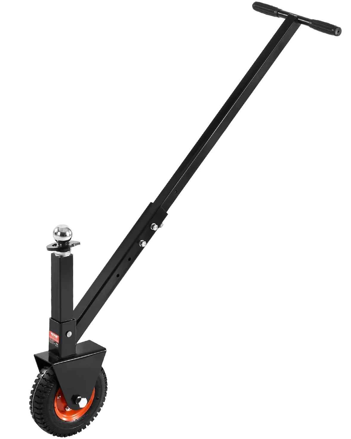 VEVOR Plataforma Rodante para Remolque, Capacidad de Peso de 136 kg, Carrito de Ajustable en Altura de 420 y 560 mm, con Bolas de 47,6 mm y 50,8 mm, Neumático de Goma para Mover un Remolque RV