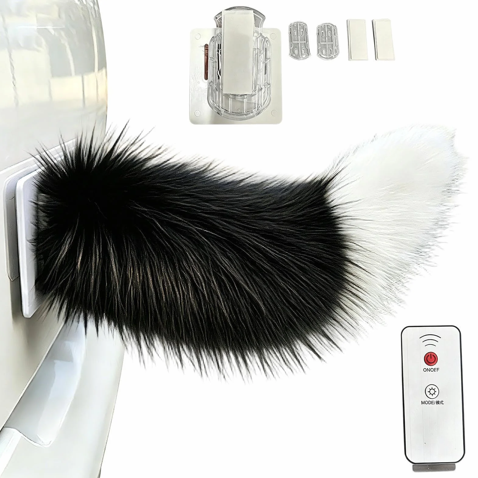 Mando a distancia de cola móvil estilo mascota para exterior vehículo SUV camión ABS motorizado