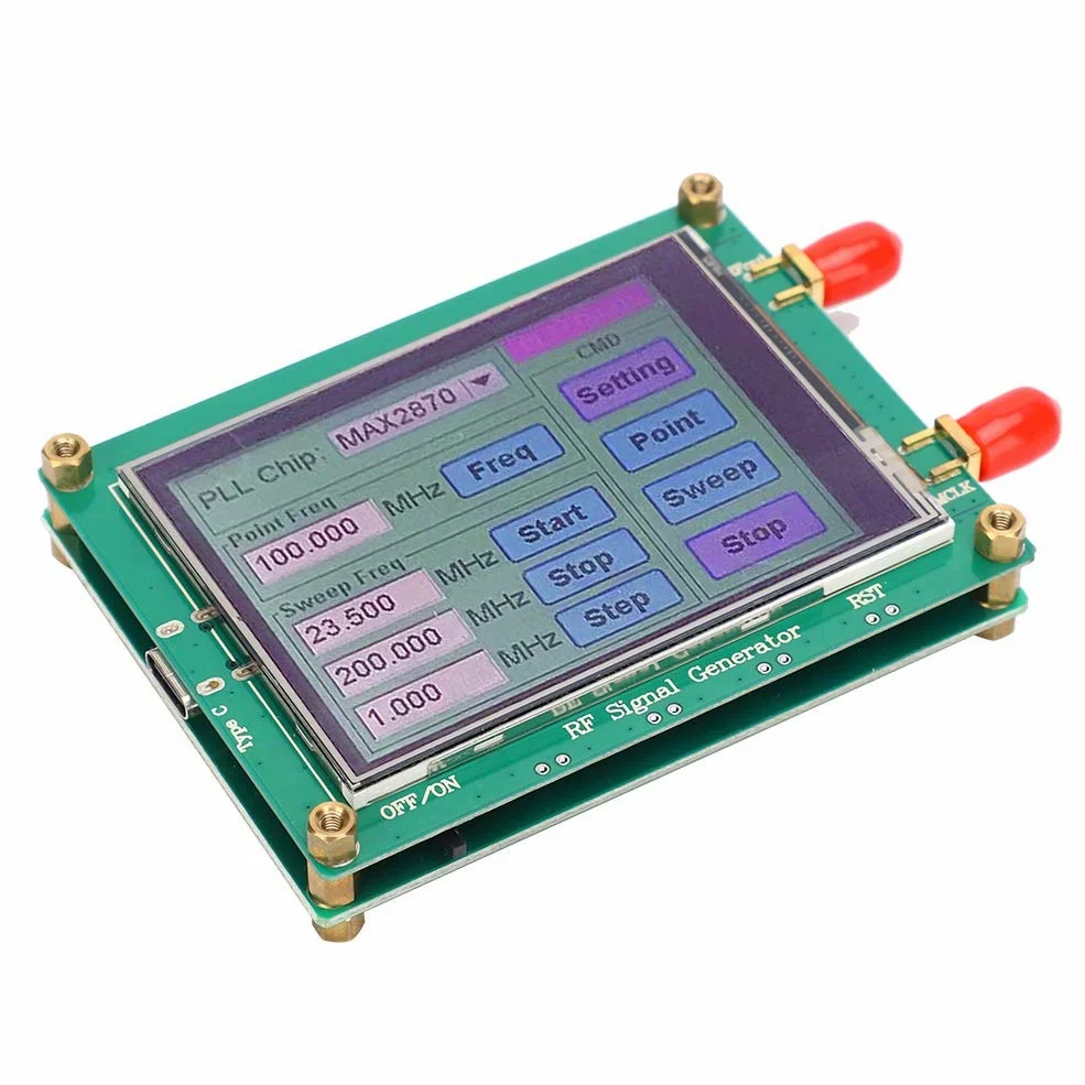Generador de señal RF de alta estabilidad, señal RF MAX2870, pruebas de reflectometría en el dominio del tiempo y equipos Productos industriales para productos electrónicos
