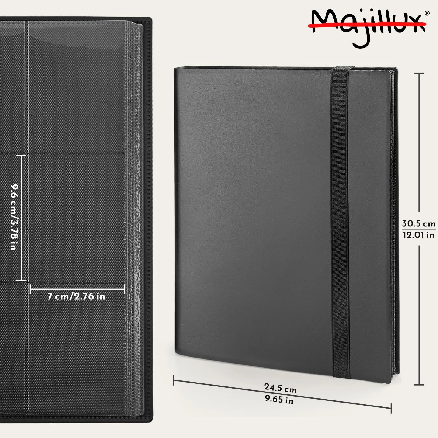 Álbum para Cartas Coleccionables 540 Bolsillos 600 Fundas Impermeable Inserción Lateral Anticaídas Yu Gi Oh MTG Lorcana