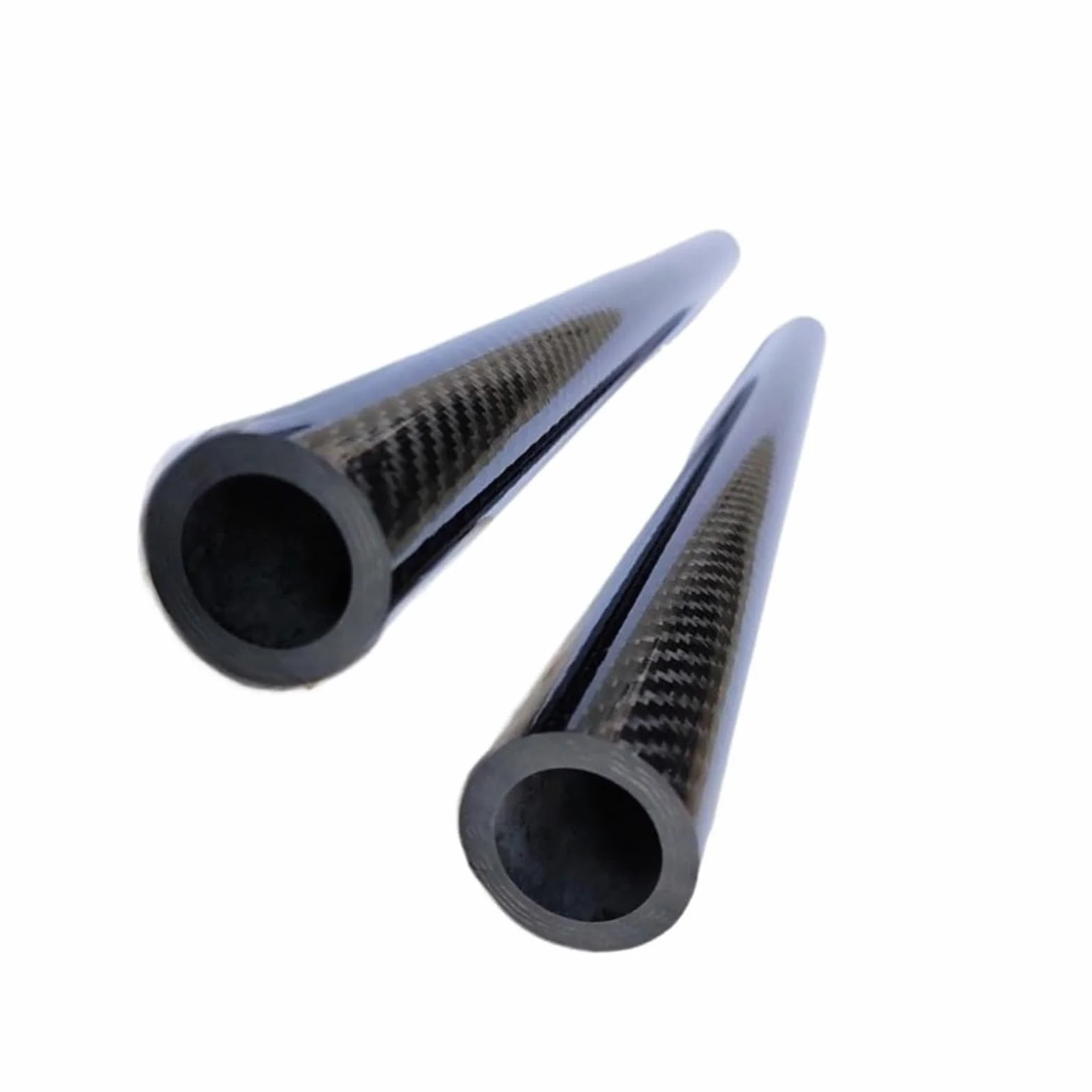 Tubo de sarga de fibra de carbono 3k puro de 20-57 mm de diámetro interior, mate/brillante, for soporte de tienda de campaña (1 unidad)(Black,60x57x1000mm)