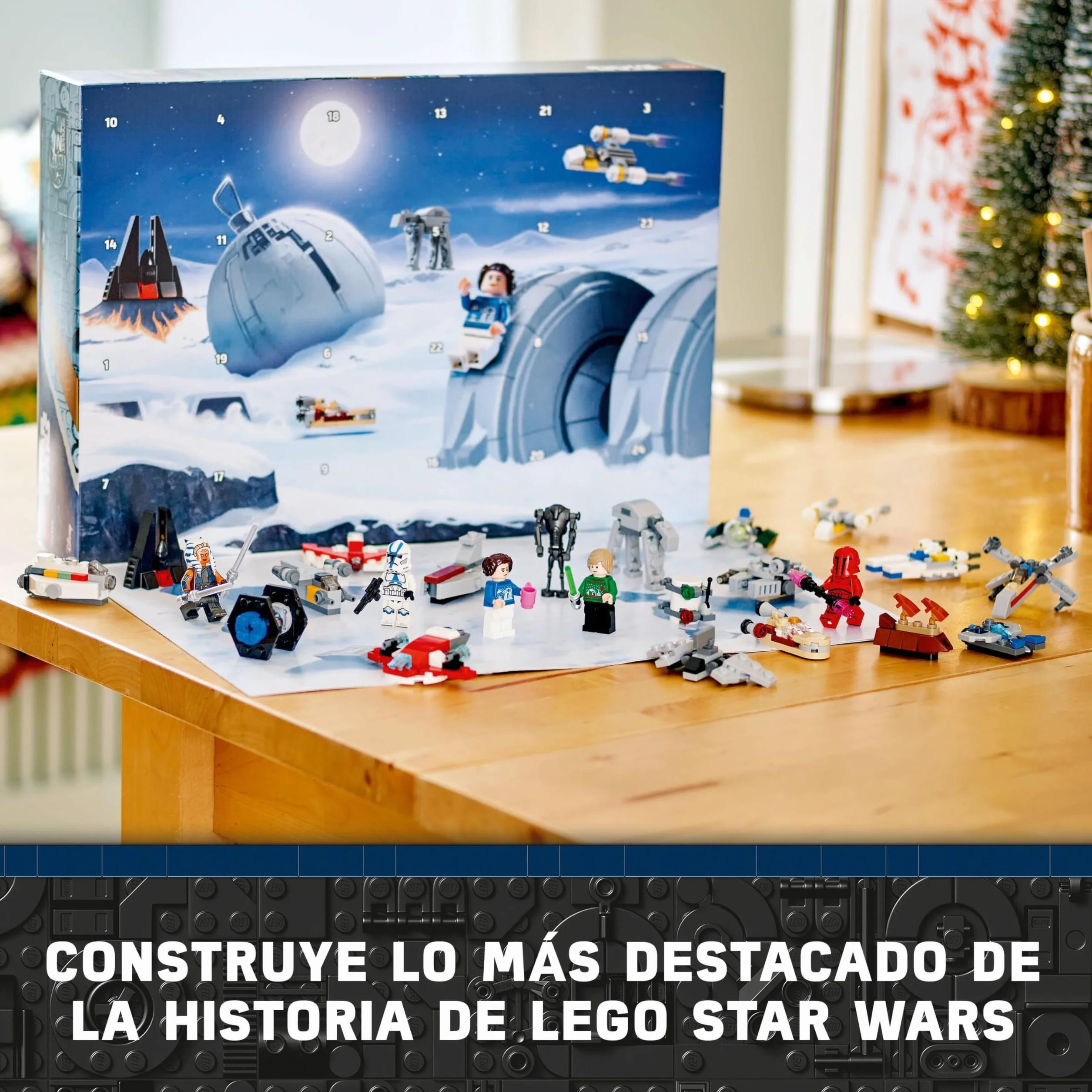 LEGO Star Wars Calendario de Adviento 2024 75395 con 18 Mini Juguetes y 6 Minifiguras