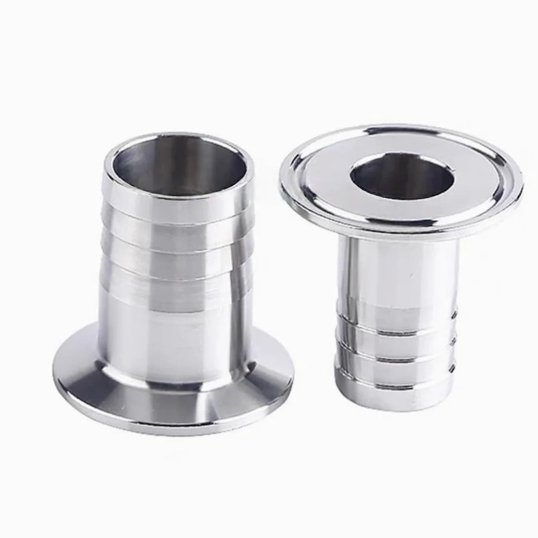 Conector de púas for manguera sanitaria de acero inoxidable 304 - Virola de triple abrazadera, resistente a los rayos U-V, alta presión, reutilizable, dispositivo compacto(63mm x 77.5mm)