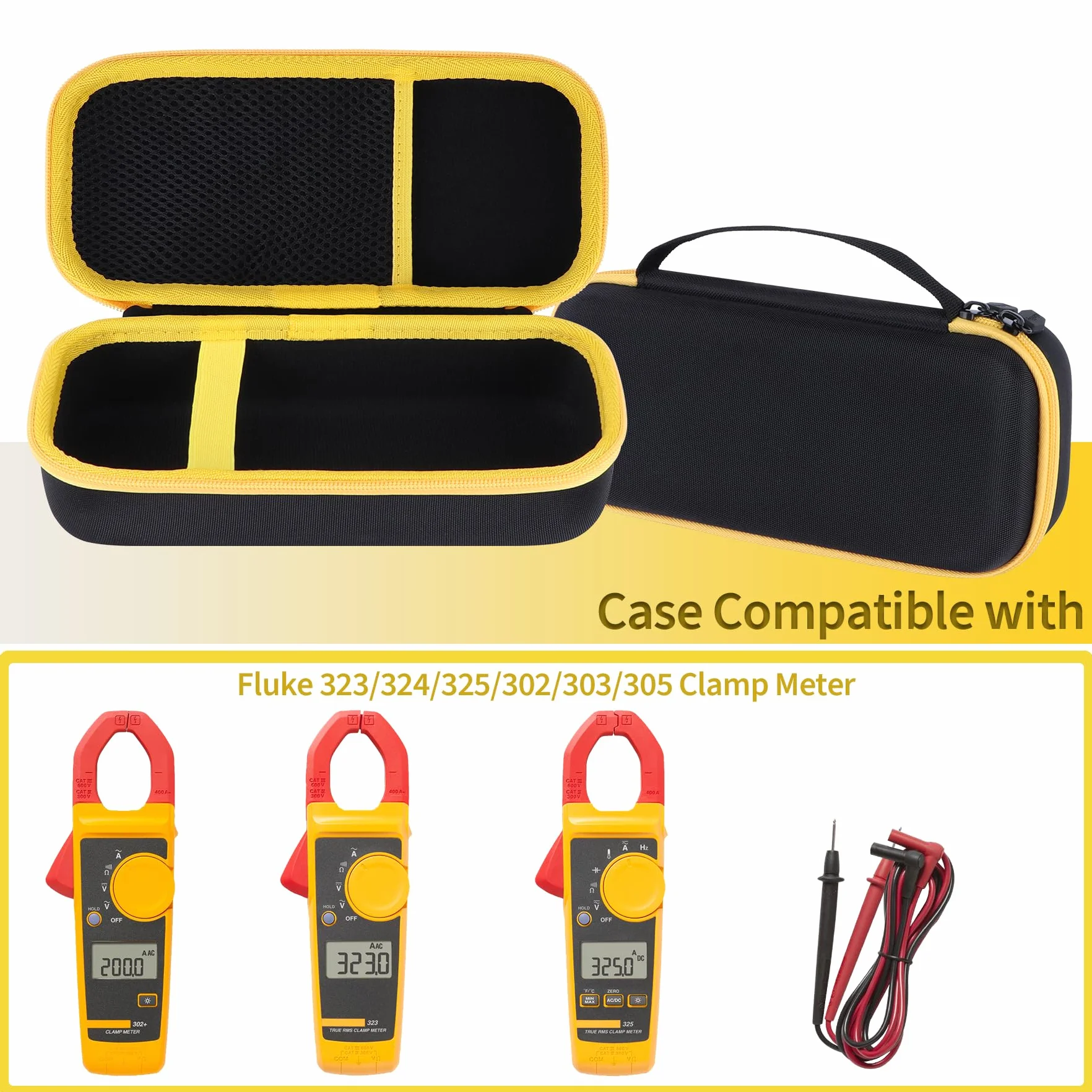 Duro Protectora Funda Compatible con Fluke 323 324 325 302 303 305 Multímetro