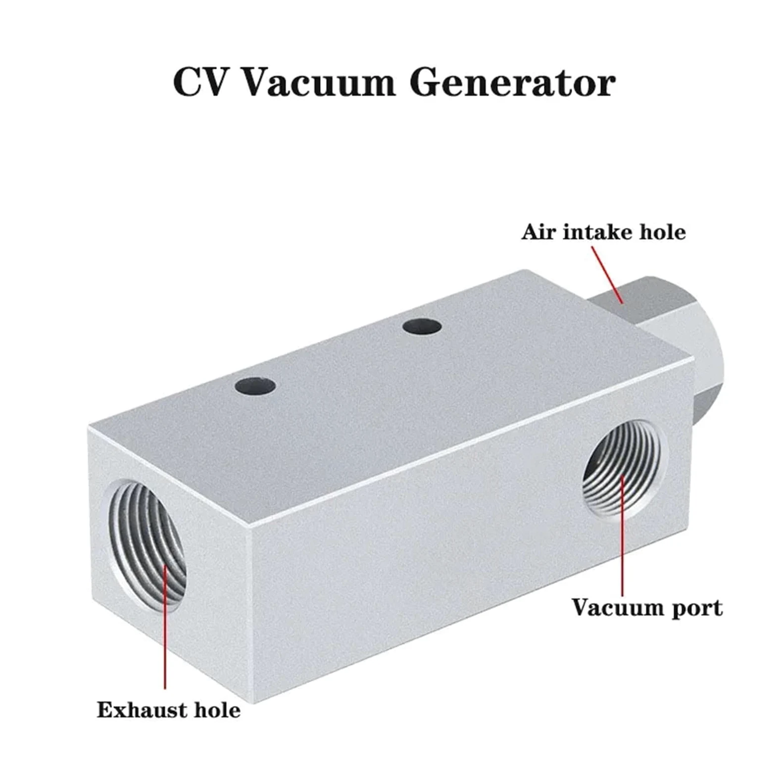 CV generador de vacío presión neumática CV-10HS 15 20 25 30 válvula de Control negativo integrada 1 Uds(CV-30 w 6 Fitting)