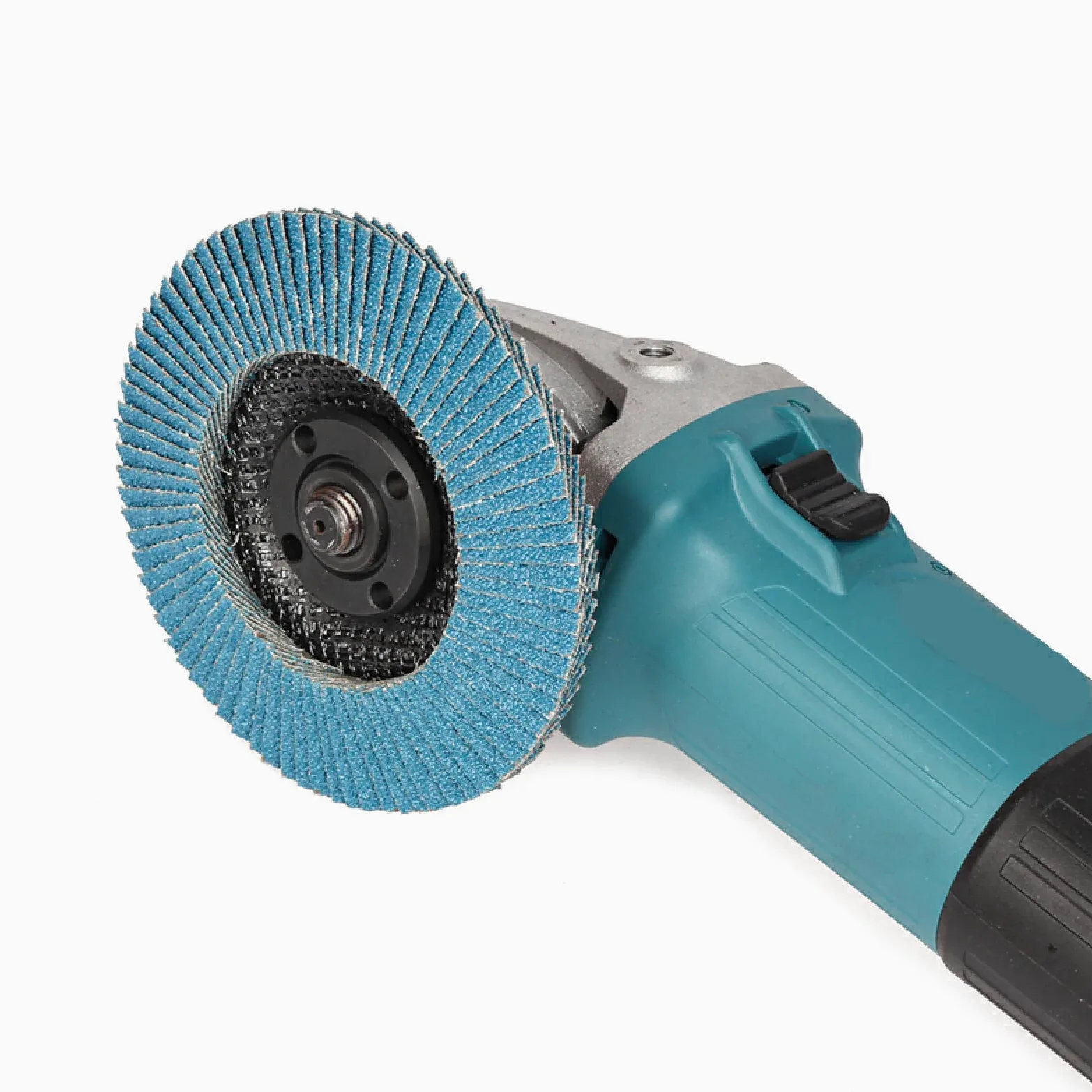 Abrasivo Flap Rueda de Lijado Pulido, Discos de lijado for amoladora angular de 10 piezas de 115/125 mm, hojas de muela abrasiva de grano 40/60/80/120 for acero inoxidable y hierro, 125 mm, grano 80,