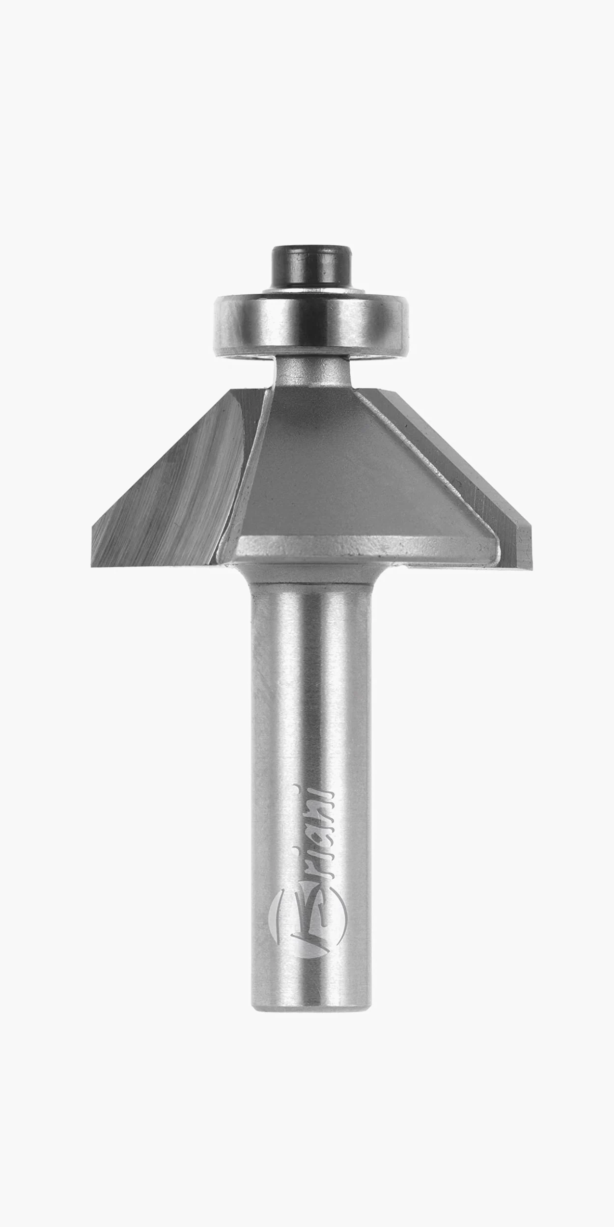 Fresadora con rodamiento de bolas de metal duro, corte derecho, longitud de trabajo 12 mm, longitud total 70 mm, vástago 12 mm