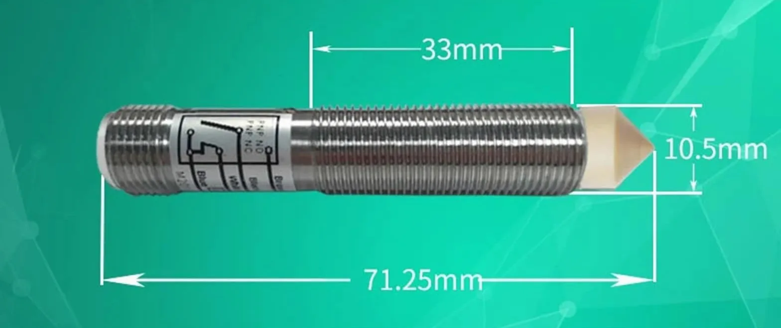 VChics Sensor Capacitivo de Nivel de líquido de Alta precisión for Nivel de Agua, Pegamento y Aceite, Tipo Contacto de tubería