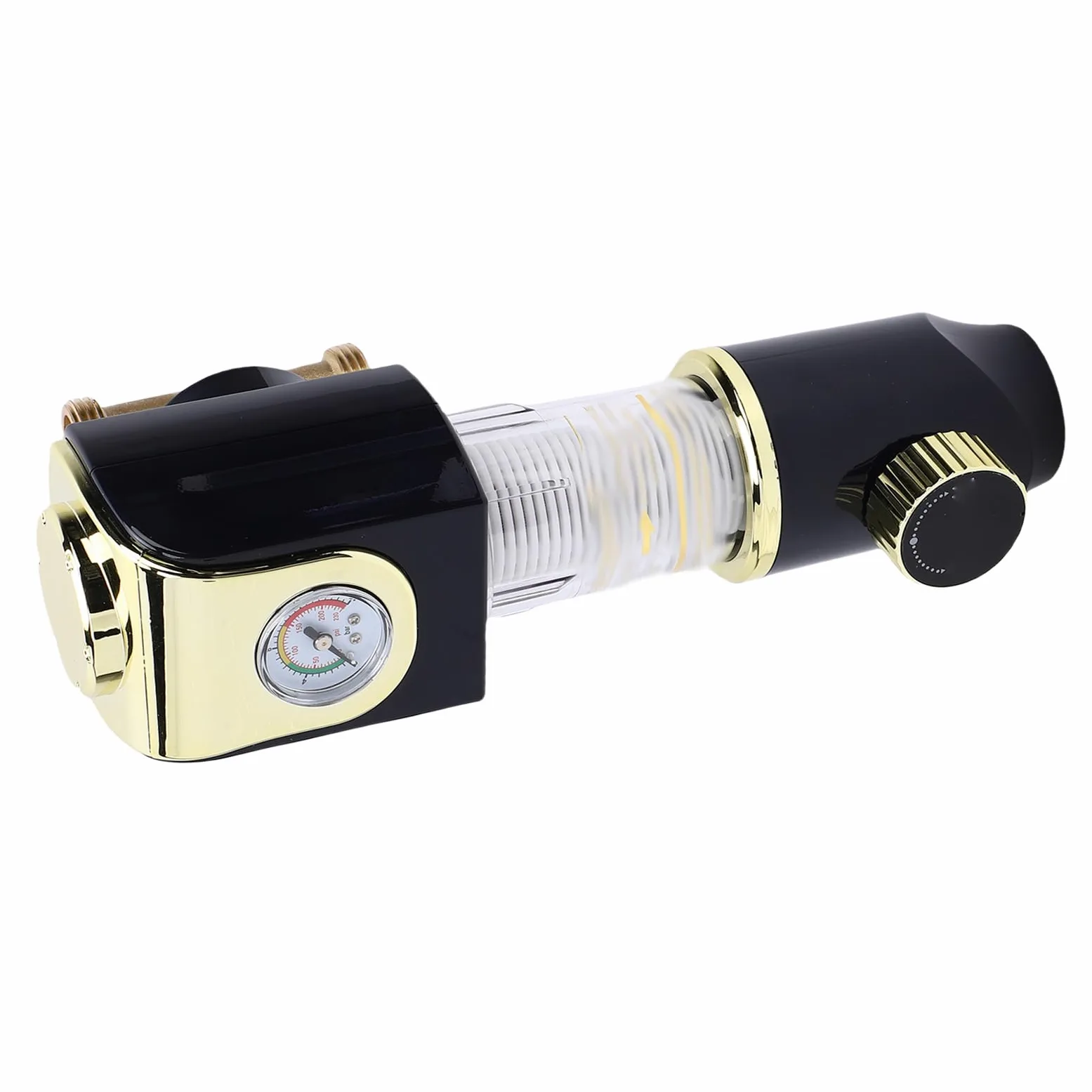 Generic 【título】 de Prefiltración de Agua con Filtro de Sedimentos Prefiltro de 1/2 Pulgada con Manómetro Lavado Automático de 40 μm