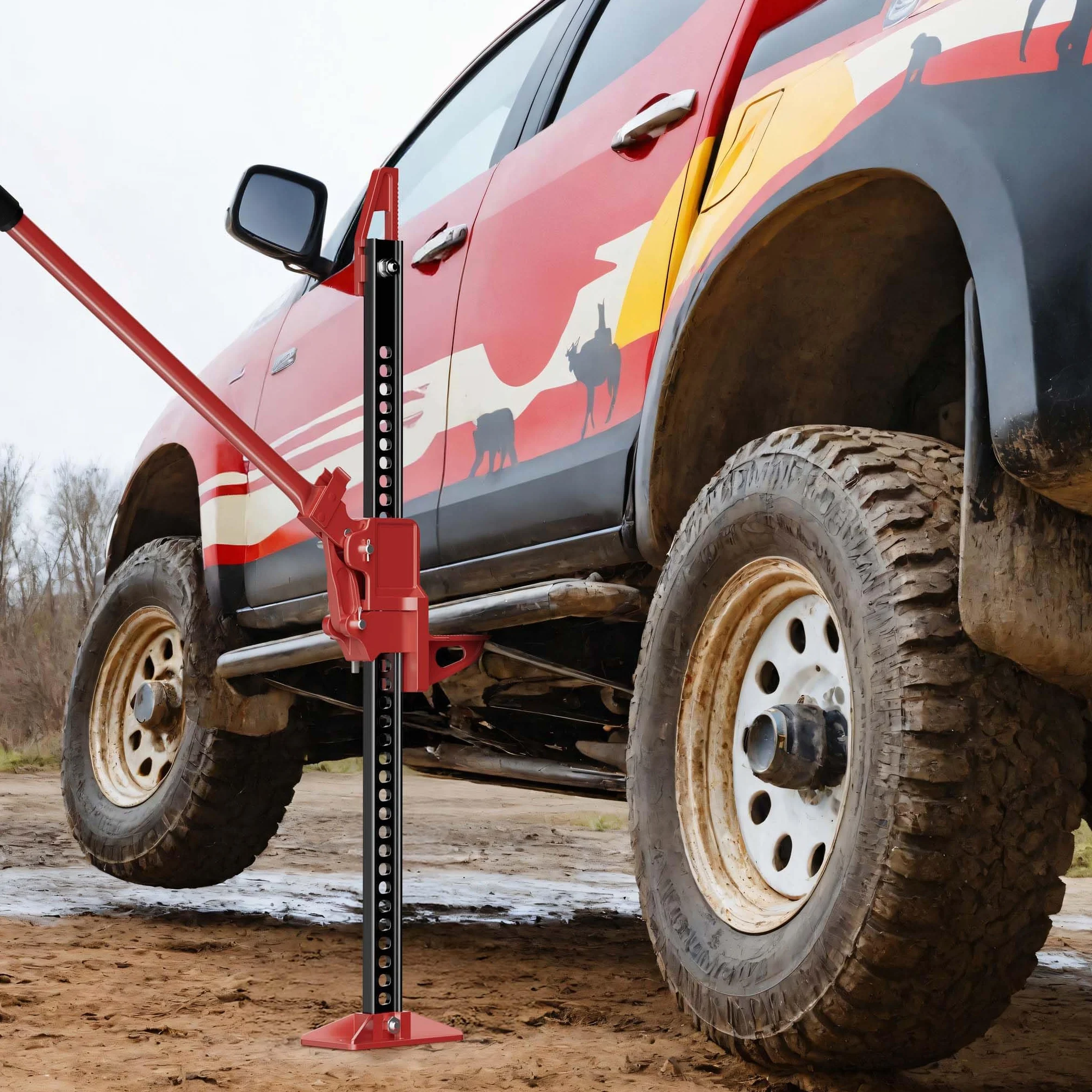 WilTec Gato de trinquete High Lift 3000 kg 12,2-76 cm