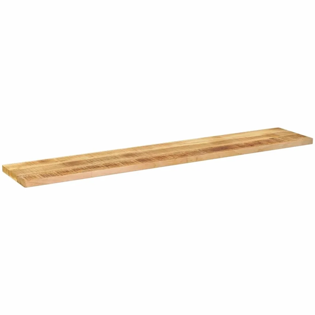 vidaXL Tablero de Mesa Rectangular Madera Mango Rugosa 180x40x3,8 cm, Superficie de Mesa, Tablero de Mesa de Madera, Tablero de Mesa de Centro