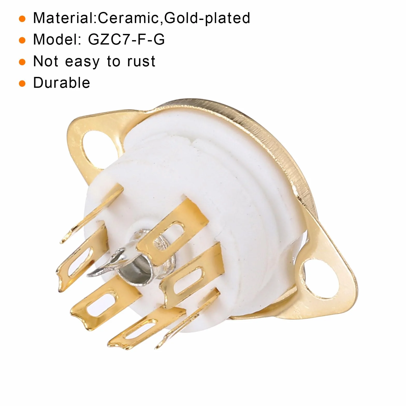 QUARKZMAN 4uds Pasadores Tubo Enchufe Cerámica PCB Zócalo Blanco