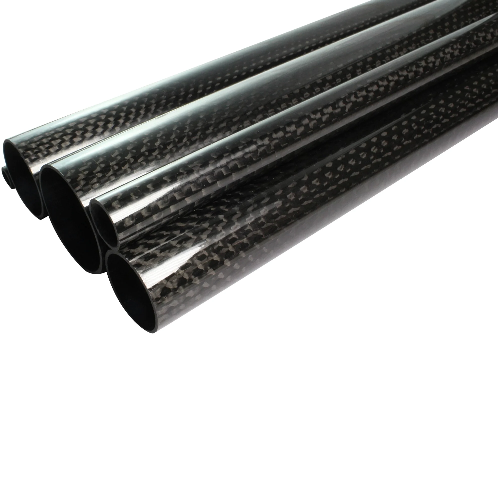 Tubo de 26 ± 0,15 x 24 x 2 m, fibra de carbono CFK, lacada