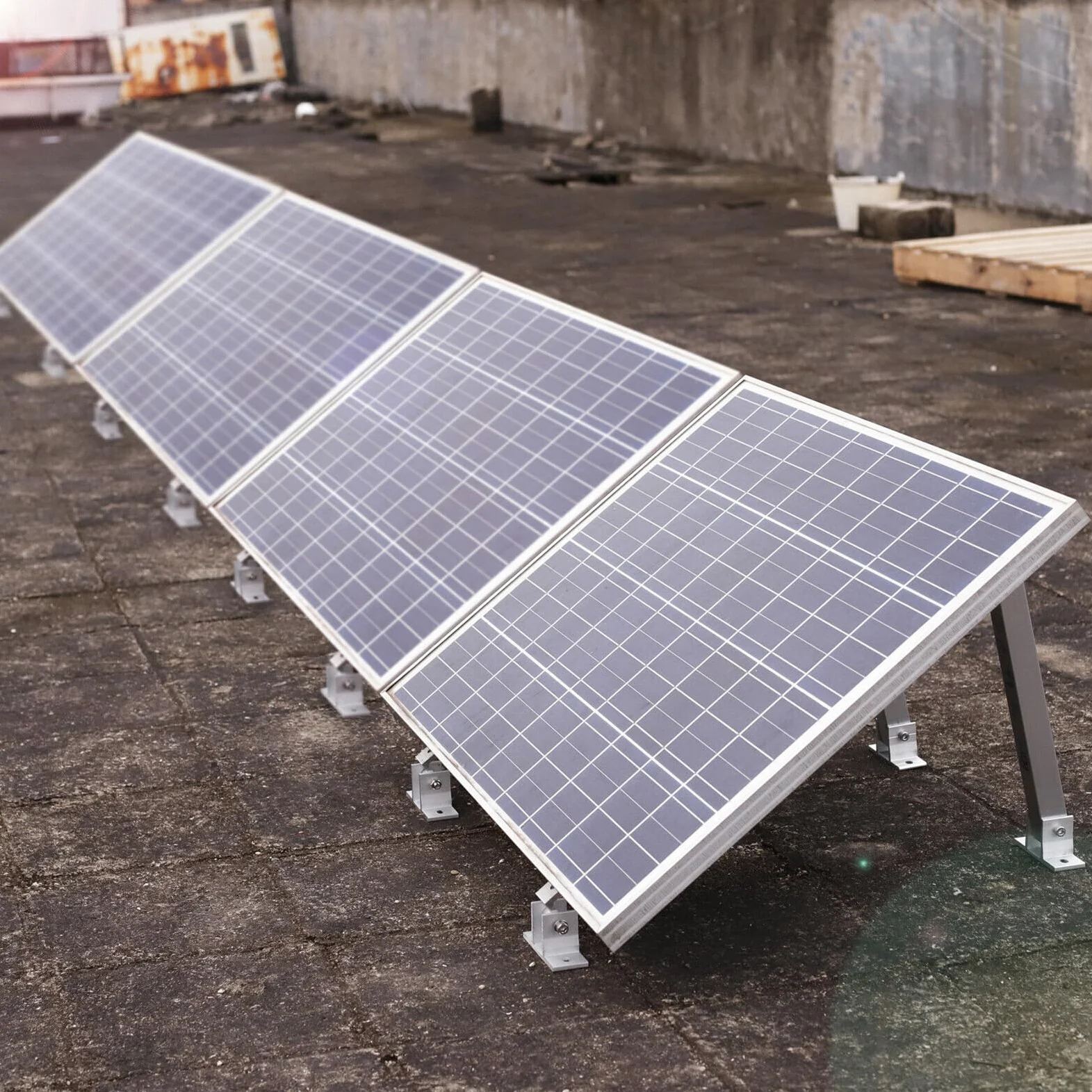 Soporte de Montaje fotovoltaico: ángulo de aleación, Hardware de | instalación de energía Solar, Estructura de sujeción de Panel Modular, Kit de Bastidor utilitario | Conjunto de Soporte de In