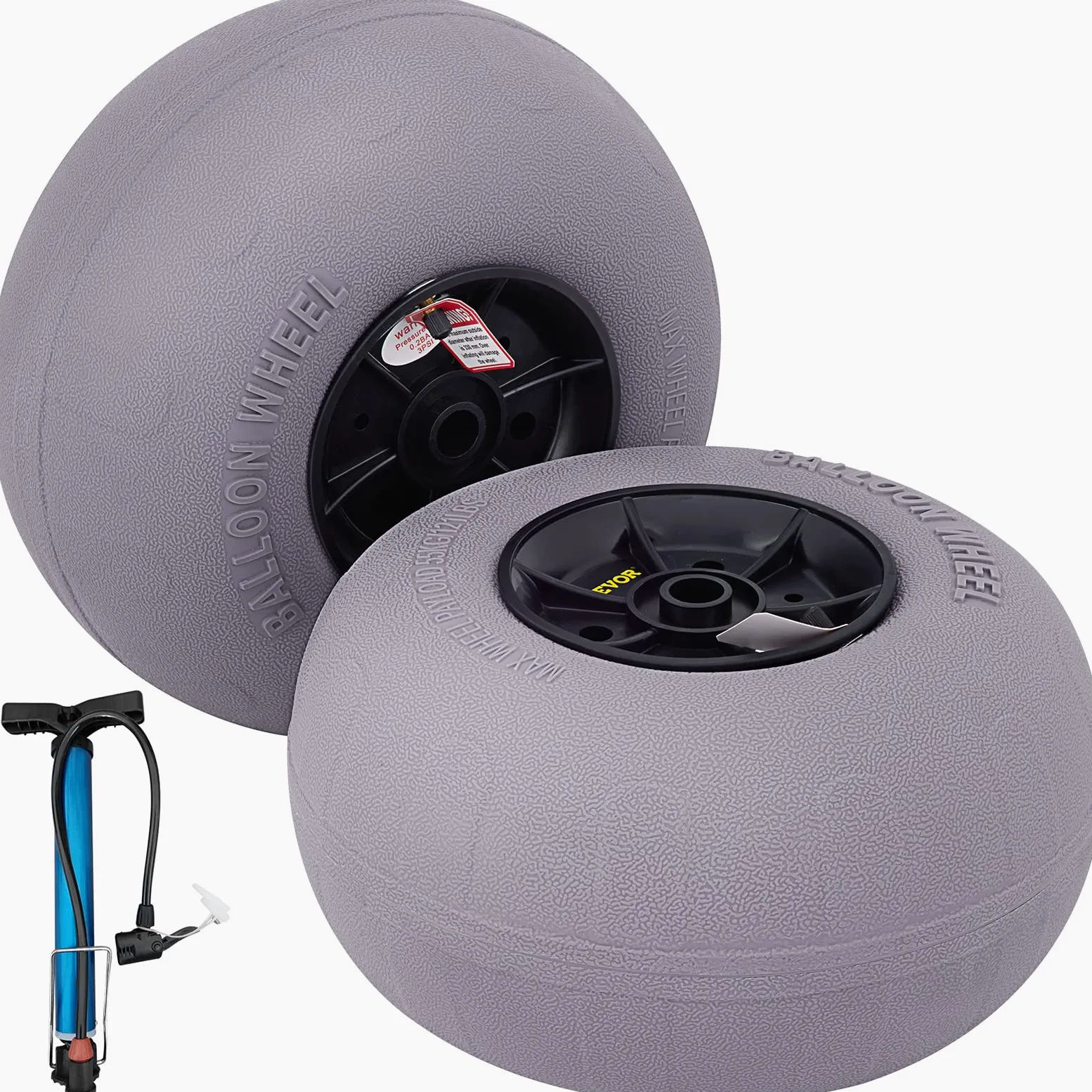 VEVOR Rueda Hinchable Neumático 13" TPU Neumáticos de Ruedas de Globo 2-3 PSI 4,4 kg Neumáticos de Ruedas Neumática Llanta Plástico Neumáticos de Carro Rueda Carretilla Sacos de Neumáticos