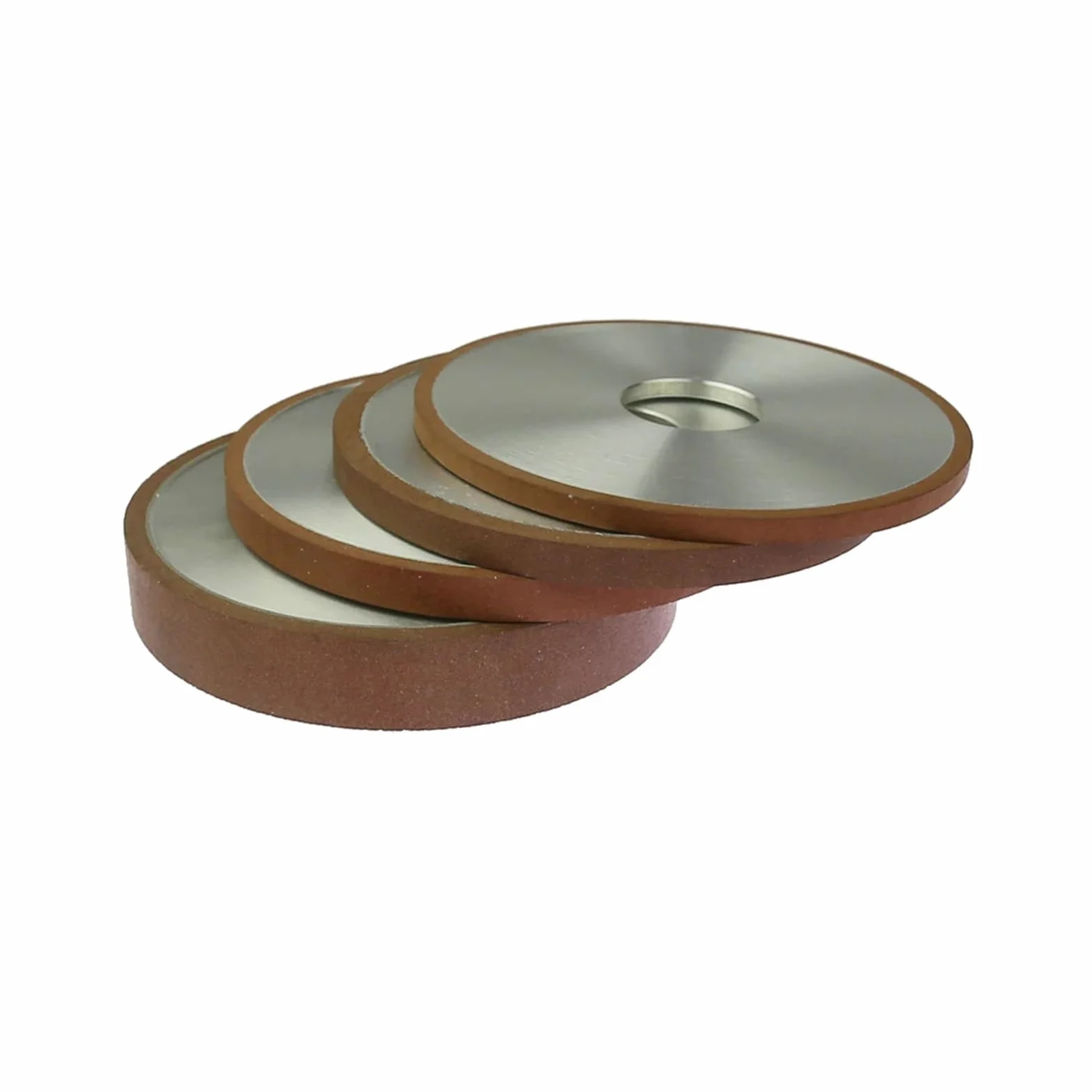 Muela abrasiva de diamante plano, 75/100/125/150mm, for aleación de acero, cerámica, vidrio, Jade, 1 ud.(P240,125x20x32x4mm)