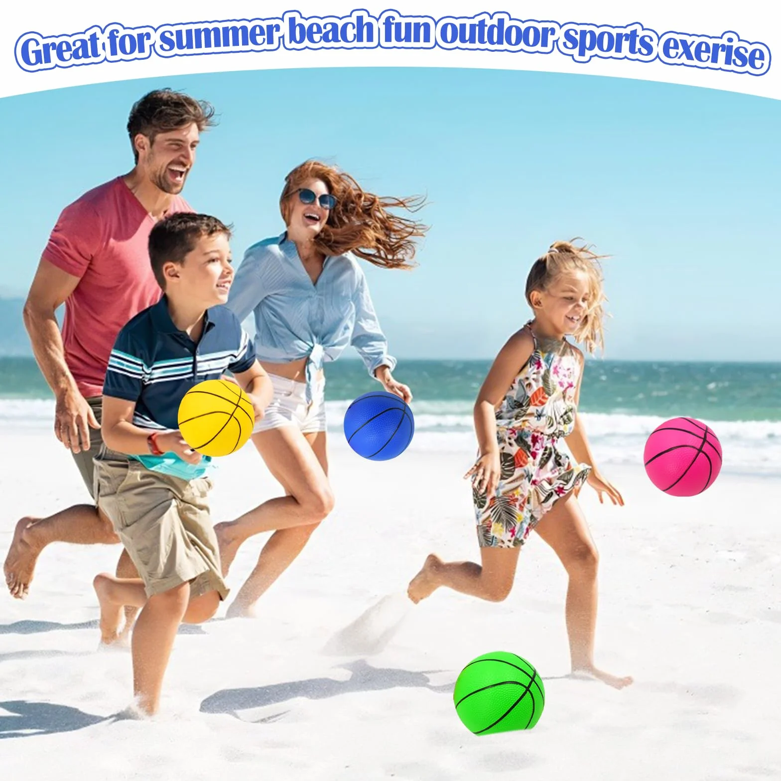 Juego de 6 mini pelotas de baloncesto PVC 15 cm con bomba para niños interior exterior
