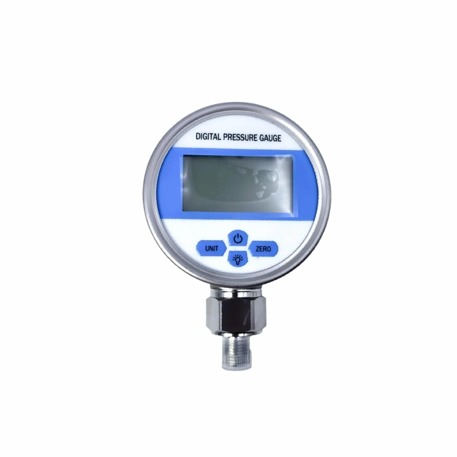 Manómetro Digital de presión YB80A, manómetro vacío precisión, Pantalla Alta, Sensor Acero Inoxidable Alimentado por batería(NPT1-2,0-100kpa)