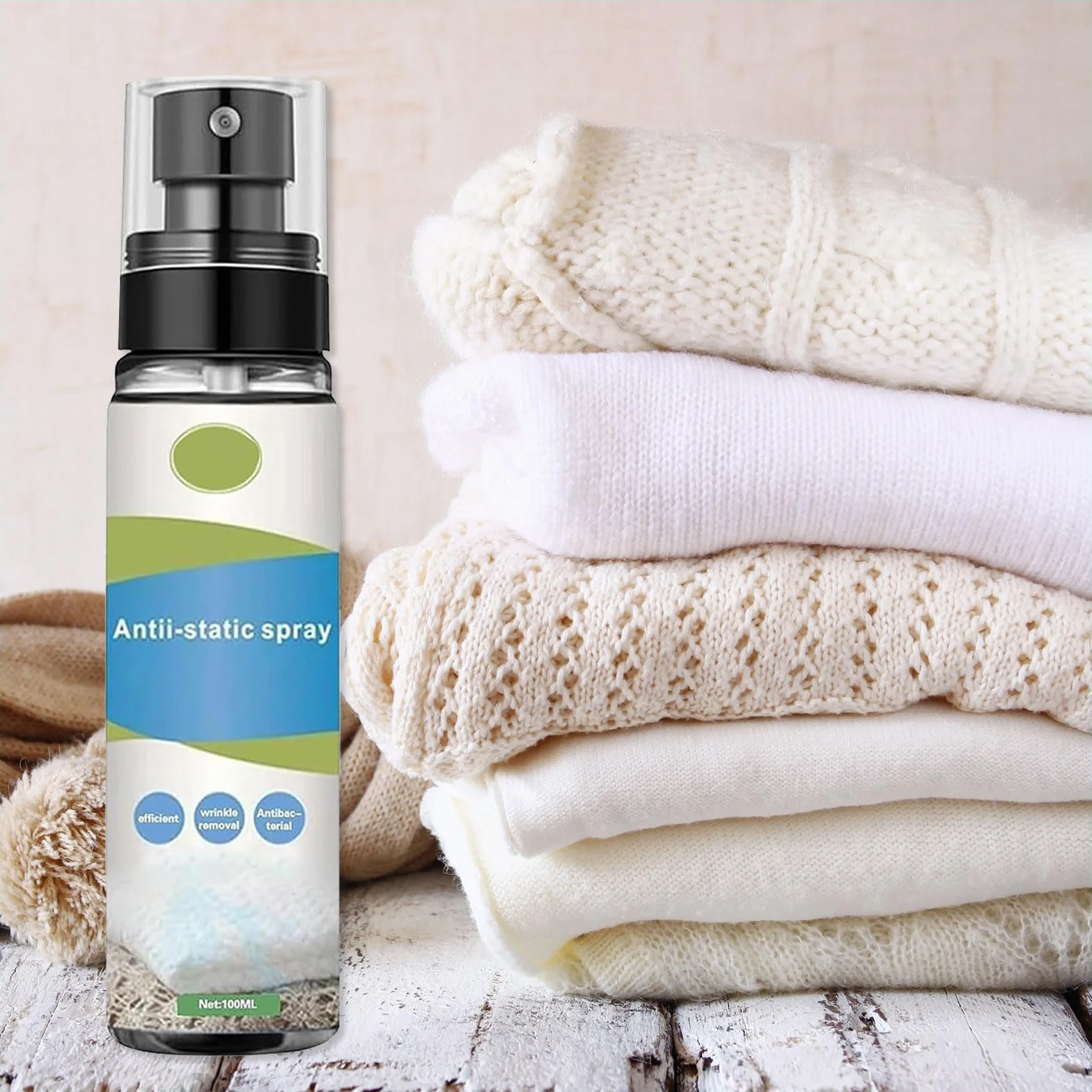 Spray Antiestático 100ml para Ropa y Muebles