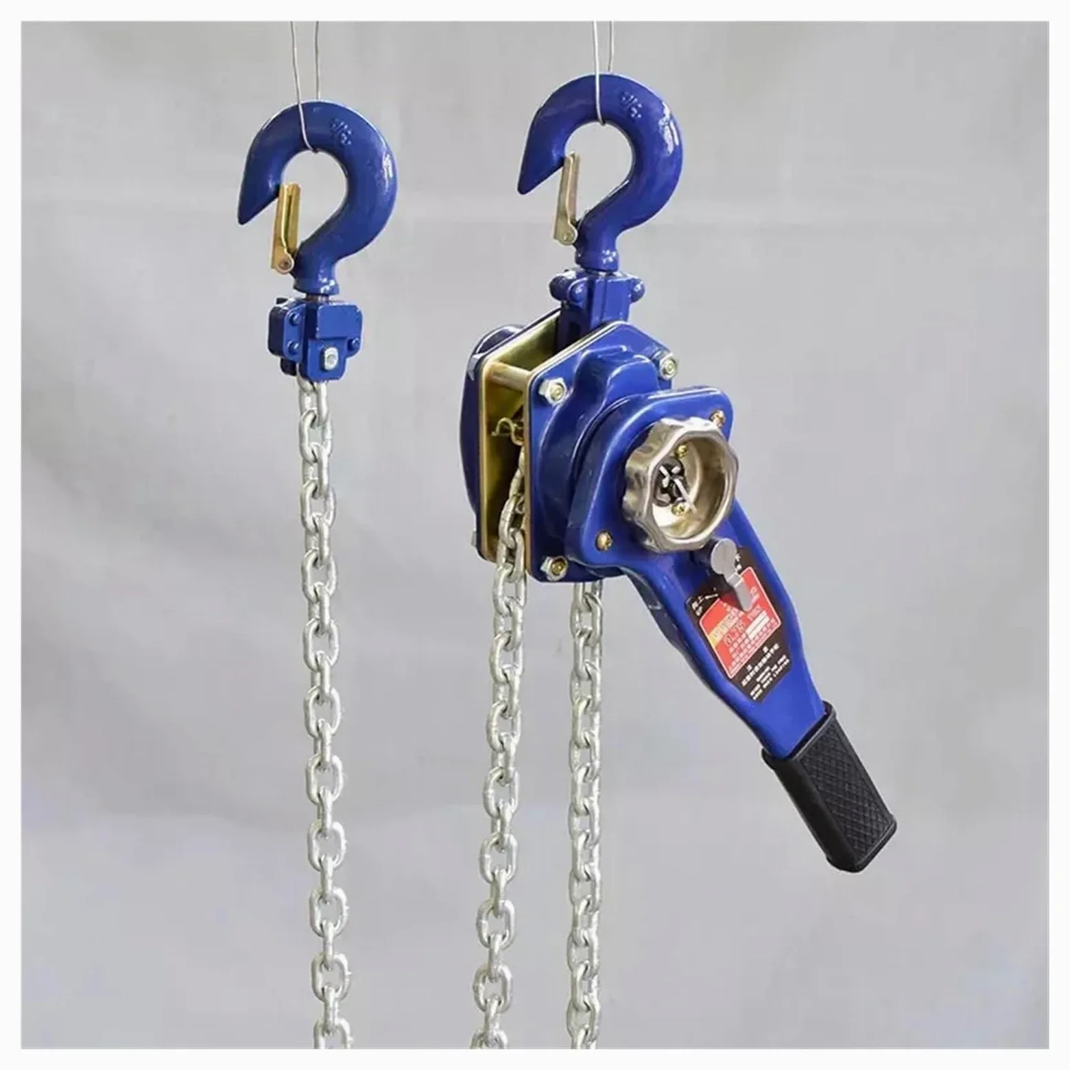 Polipasto manual de palanca 0.75T-3T, polipasto de cadena resistente, equipo de elevación portátil, altura de elevación de 1.5 m, ideal para uso industrial y de bricolaje, fácil operación, diseño