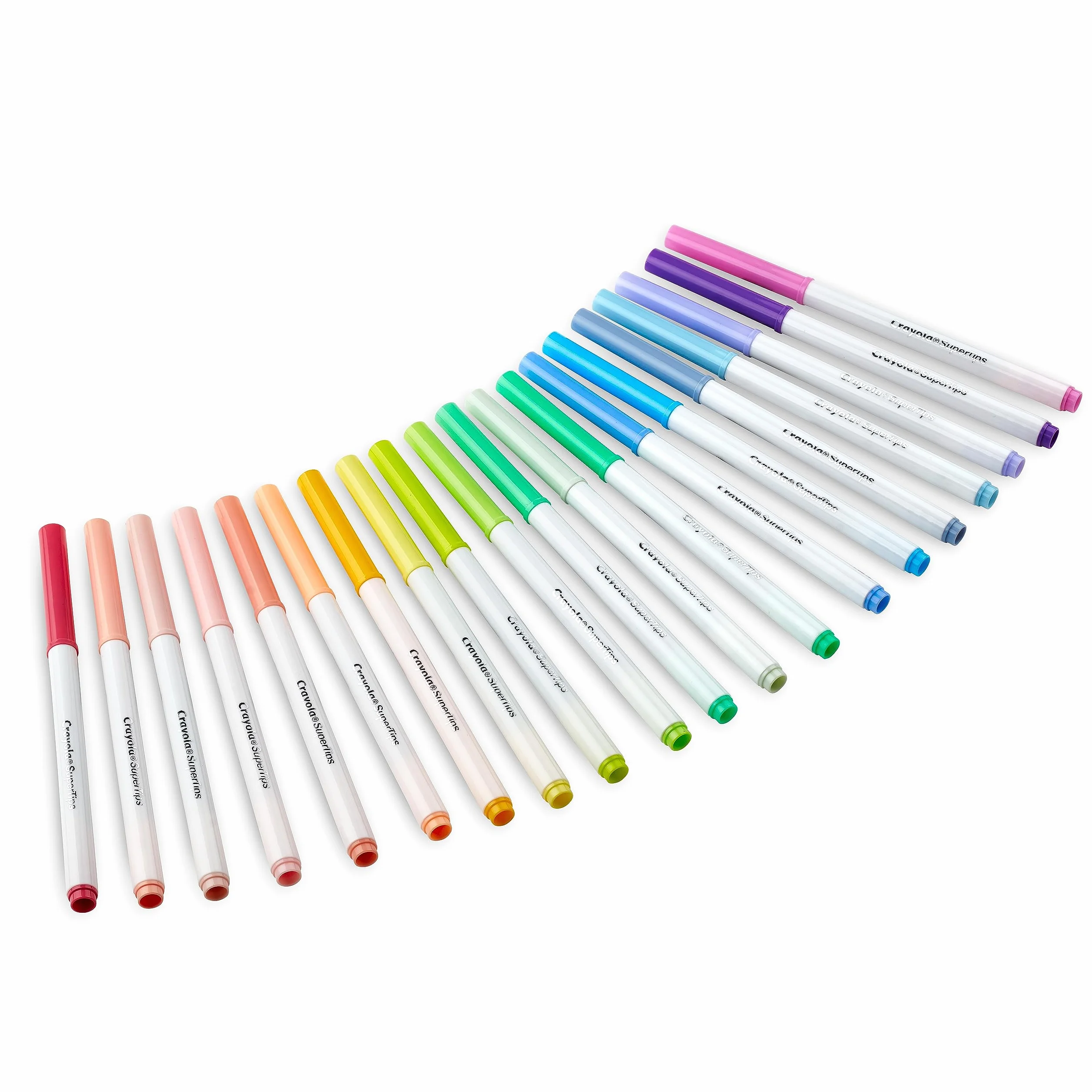 CRAYOLA Rotuladores de punta media lavables 20 colores pastel