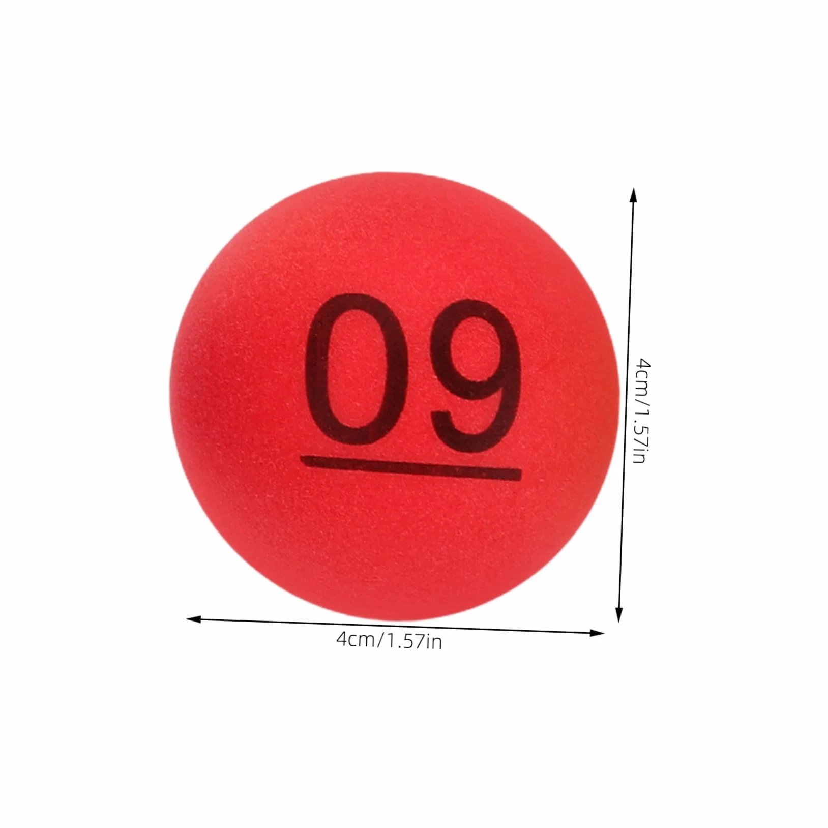 Bolas Numeradas para Sorteos, PP Ligero, 10 Piezas