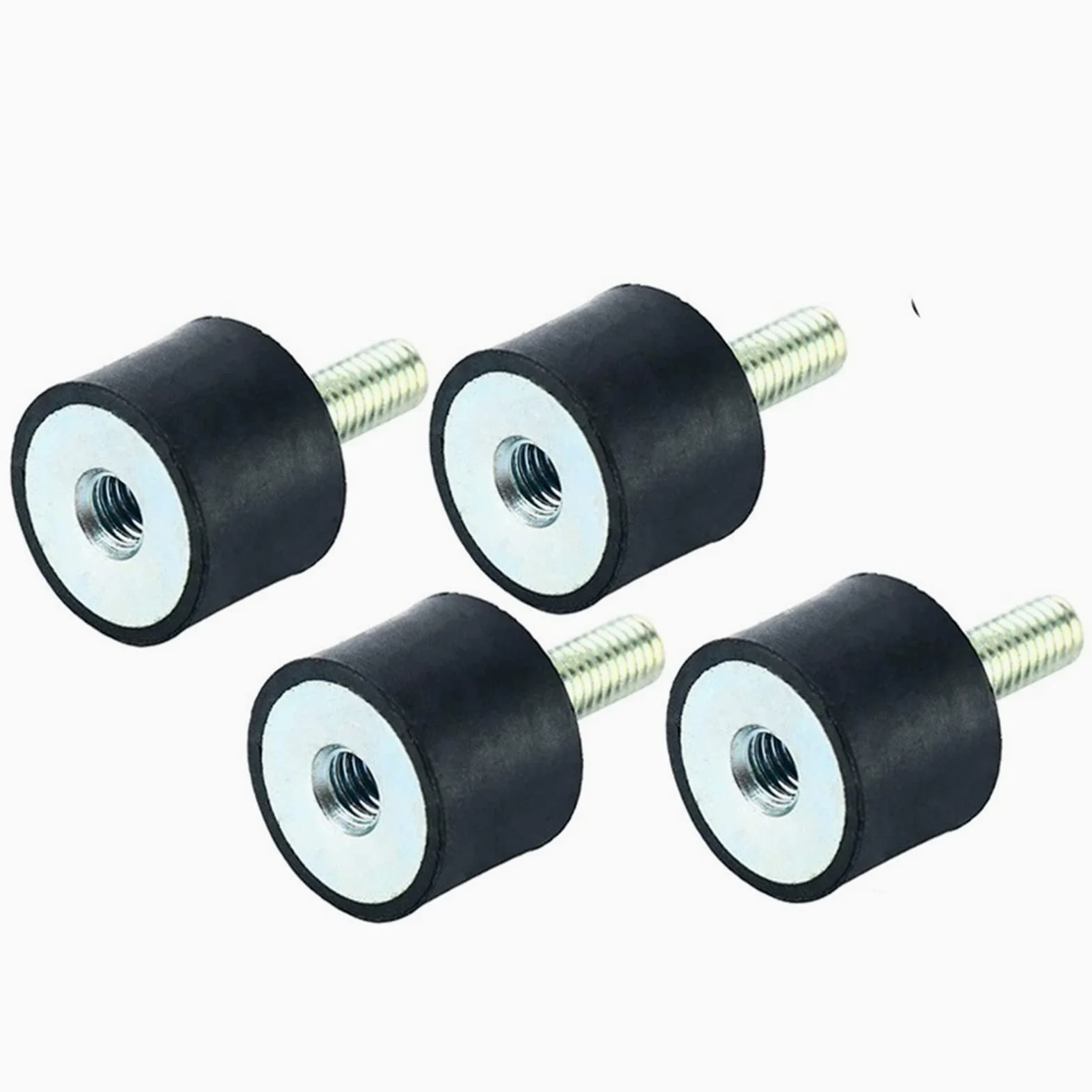 Soportes de Bobina de Goma, Soportes aisladores de vibración, 4 Piezas de Rosca M8, aislador de Bobina cilíndrico Que Absorbe los Golpes(M8 40x20mm)