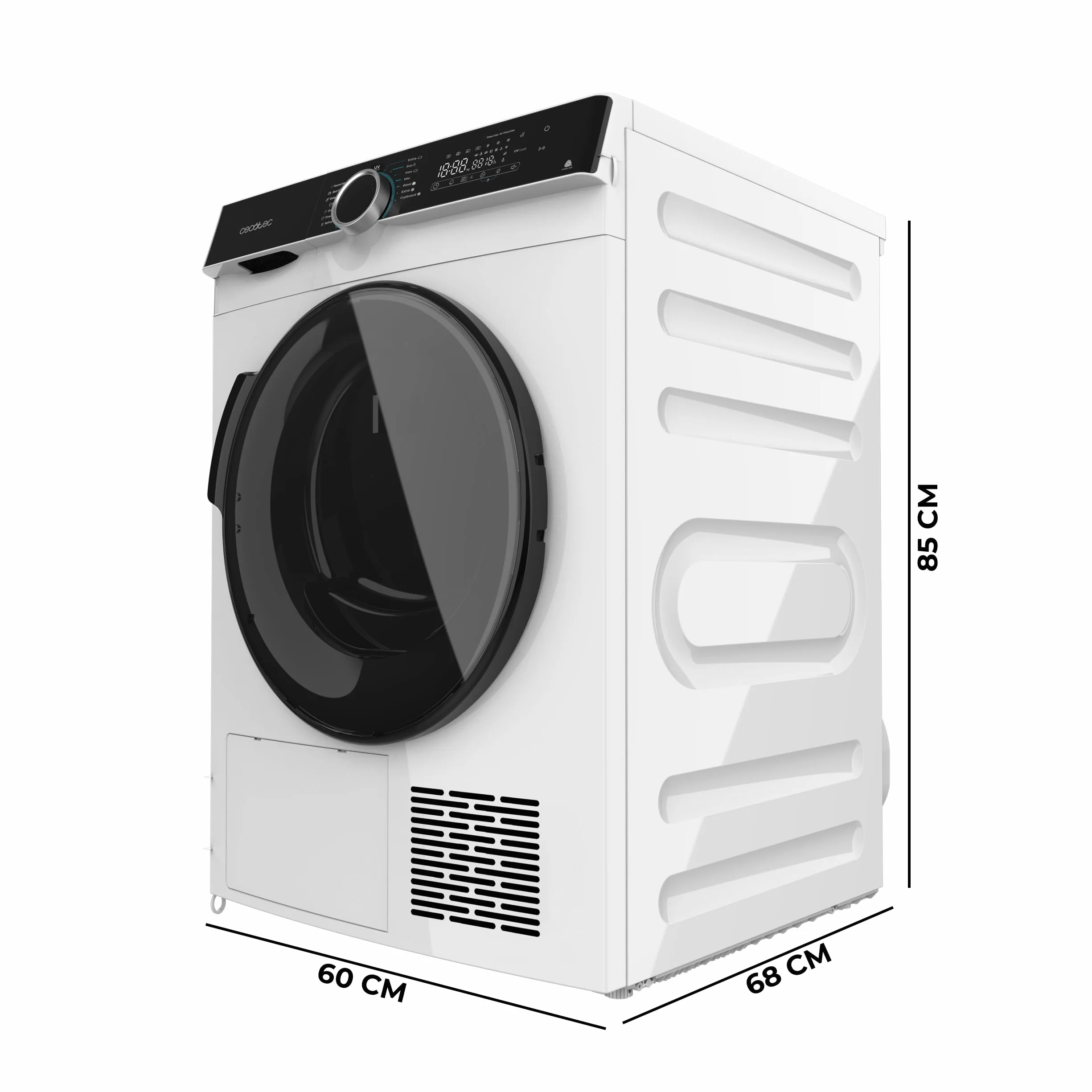 Cecotec Secadora de Ropa Bomba de Calor 10kg Bolero Dresscode Dry 10505 Inverter A+++