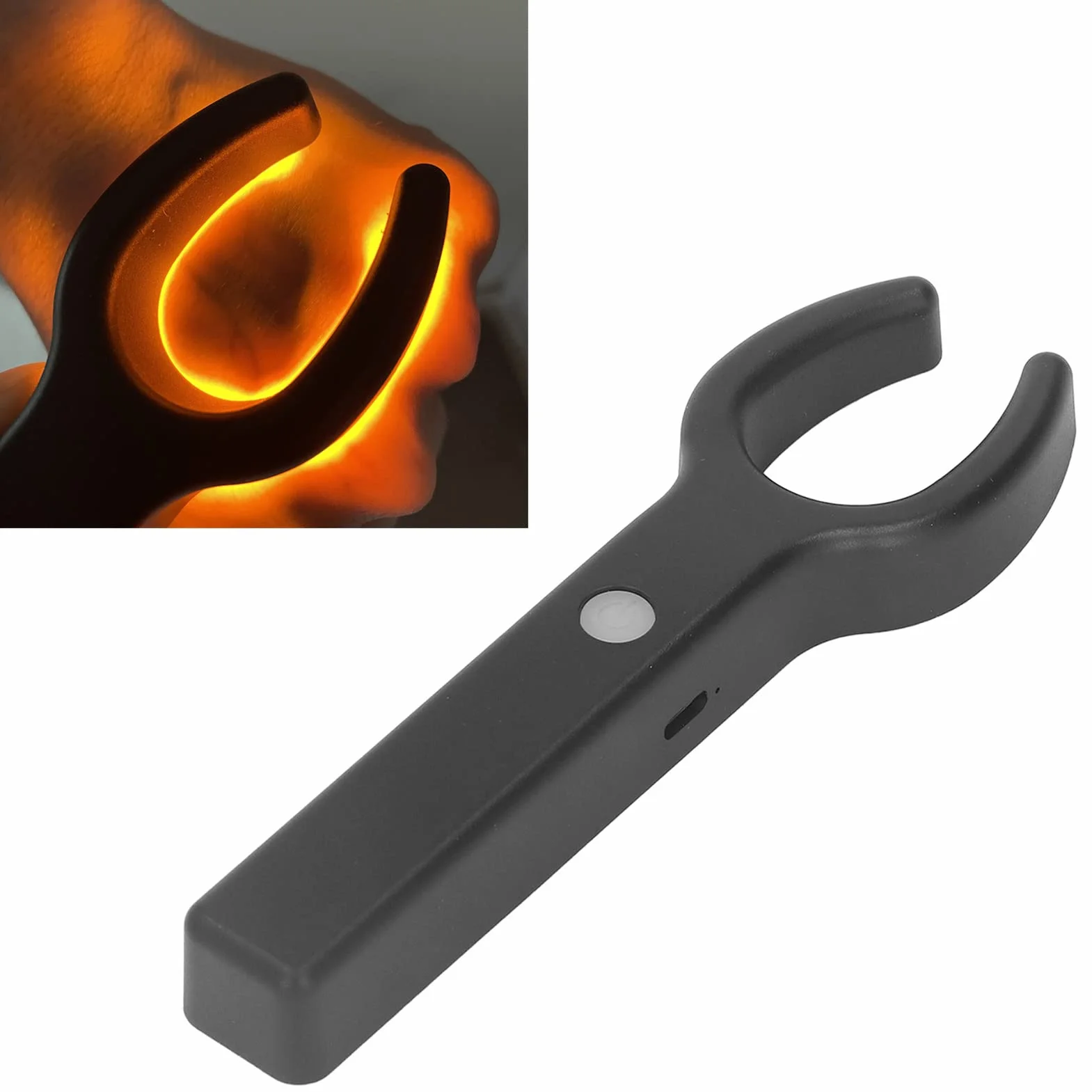 Cryfokt Buscador de Venas LED, Transiluminador de Luz Amarilla USB Recargable Lámpara Localizadora del Visor de Venas Infrarrojos de Mano Instrumento de Visualización Vascular