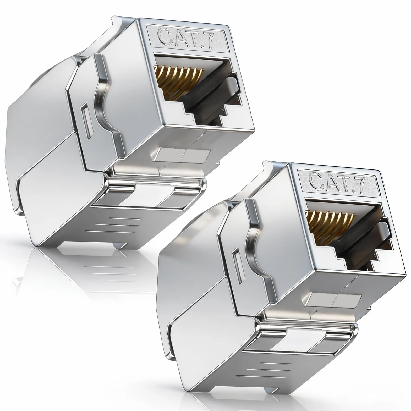 Módulos CAT 7 Keystone RJ45 Hembra 10 Gbps 1000 MHz STP Apantallado