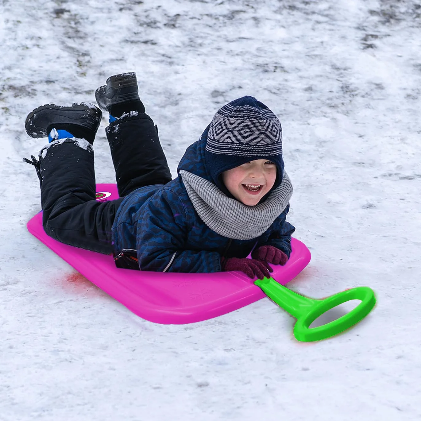 JAMARA Snow Play Bob Arrow Taco de Impacto 74 cm Plástico Mango de Sujeción Peso Máximo 50 kg Rosa