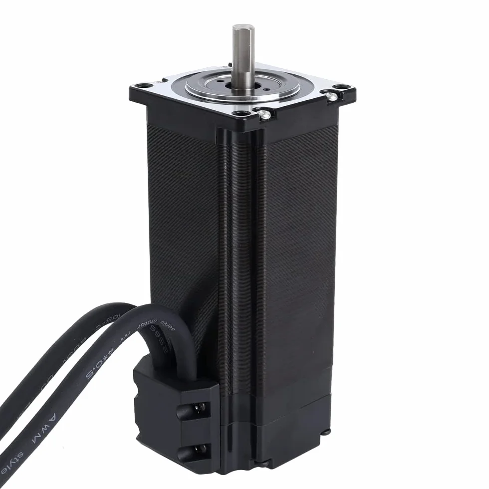 STEPPERONLINE Kit de motor paso a paso de 1 eje, 3,0 Nm, 1000PPR Nema 23, motor paso a paso y controlador CL57T-V41 0-8,0 A 24-48 VDC para máquina de grabado CNC