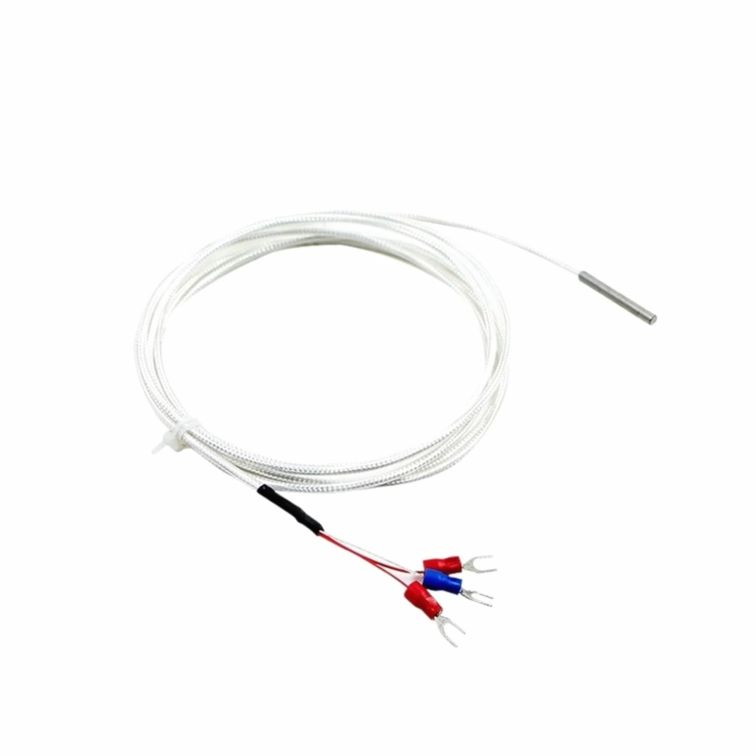 Controlador de temperatura Digital REX-C100 PT100, termostato con salida SSR, relé 40DA SSR, disipador de calor de radiador de aluminio, resistencia de 1m, 1 Uds.(Set 4)