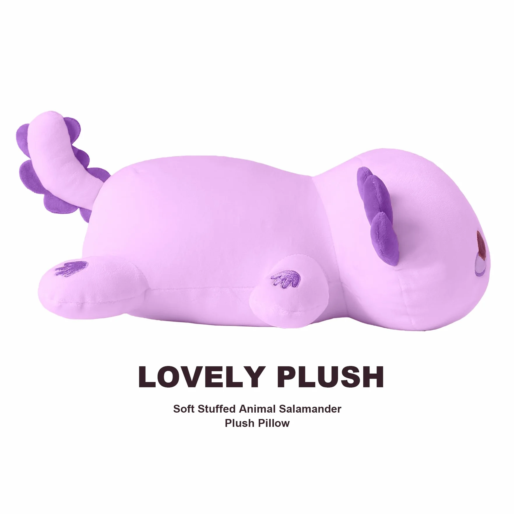 Shownicer Peluche Axolotl de Tela Kawaii Salamandra, Juguete para Acurrucarse, Cojín de Lanzamiento