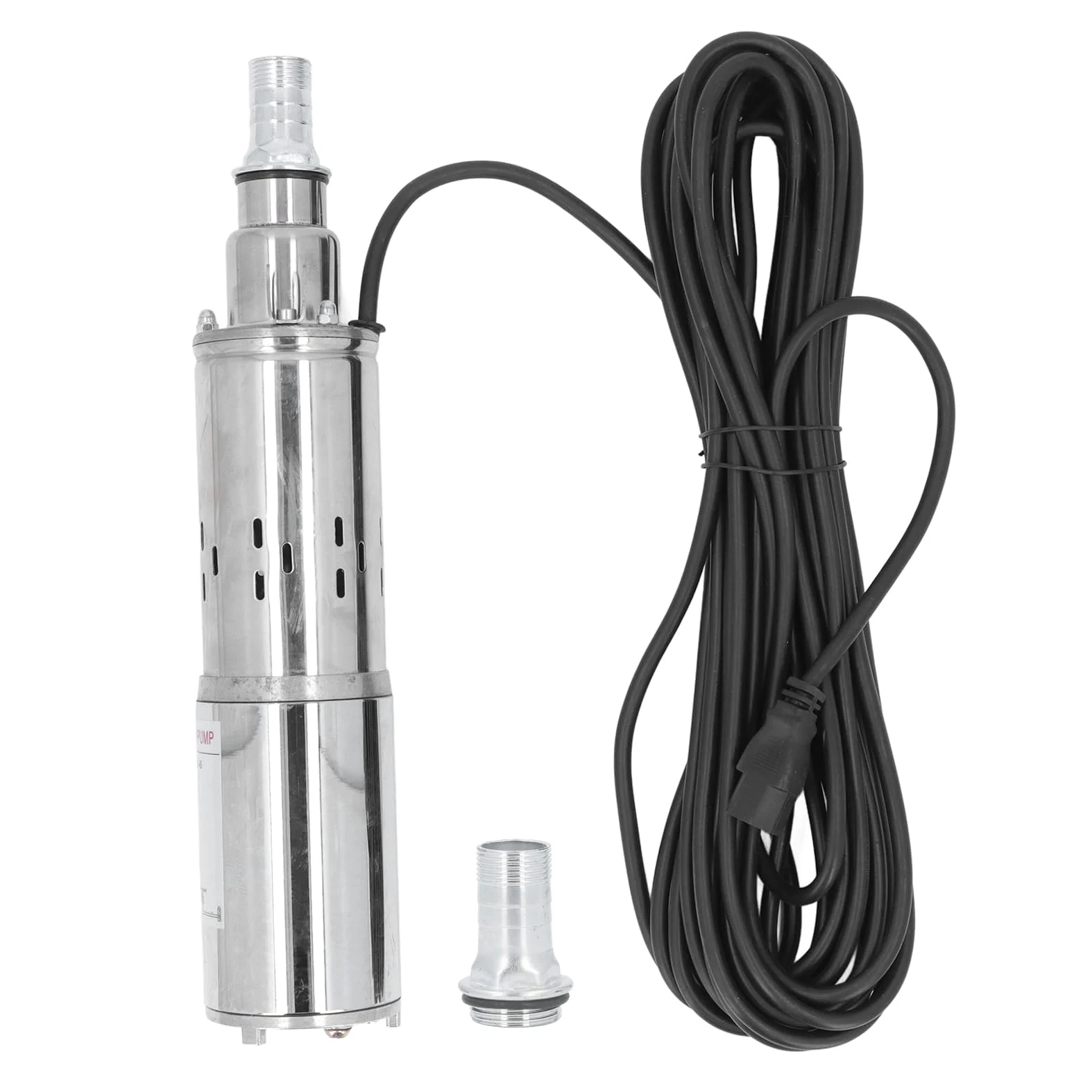 Garosa Bomba de Tornillo CC Bomba Sumergible Solar de Pozo Profundo de Acero Inoxidable 48 V 60 V 550 W 1,2 M3 H 45 M Cabezal Motor de Cobre para Riego Granja Jardín Riego